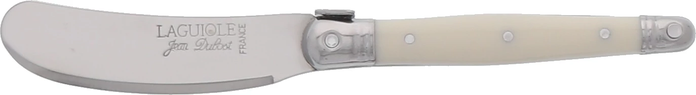 Laguiole smørkniv, hvid, 15 cm