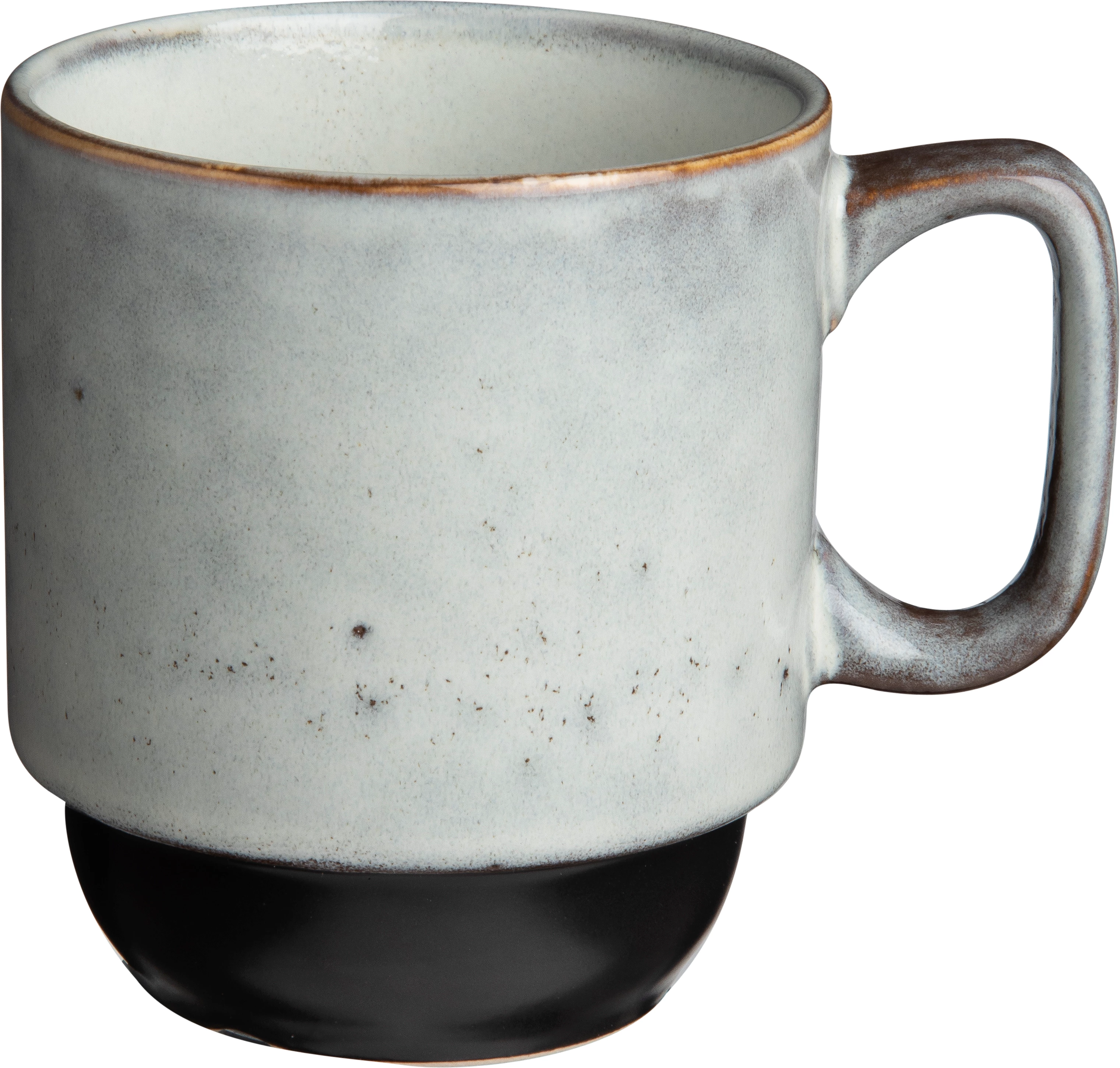 Mugs krus, stabelbart, sand/grå, 26 cl