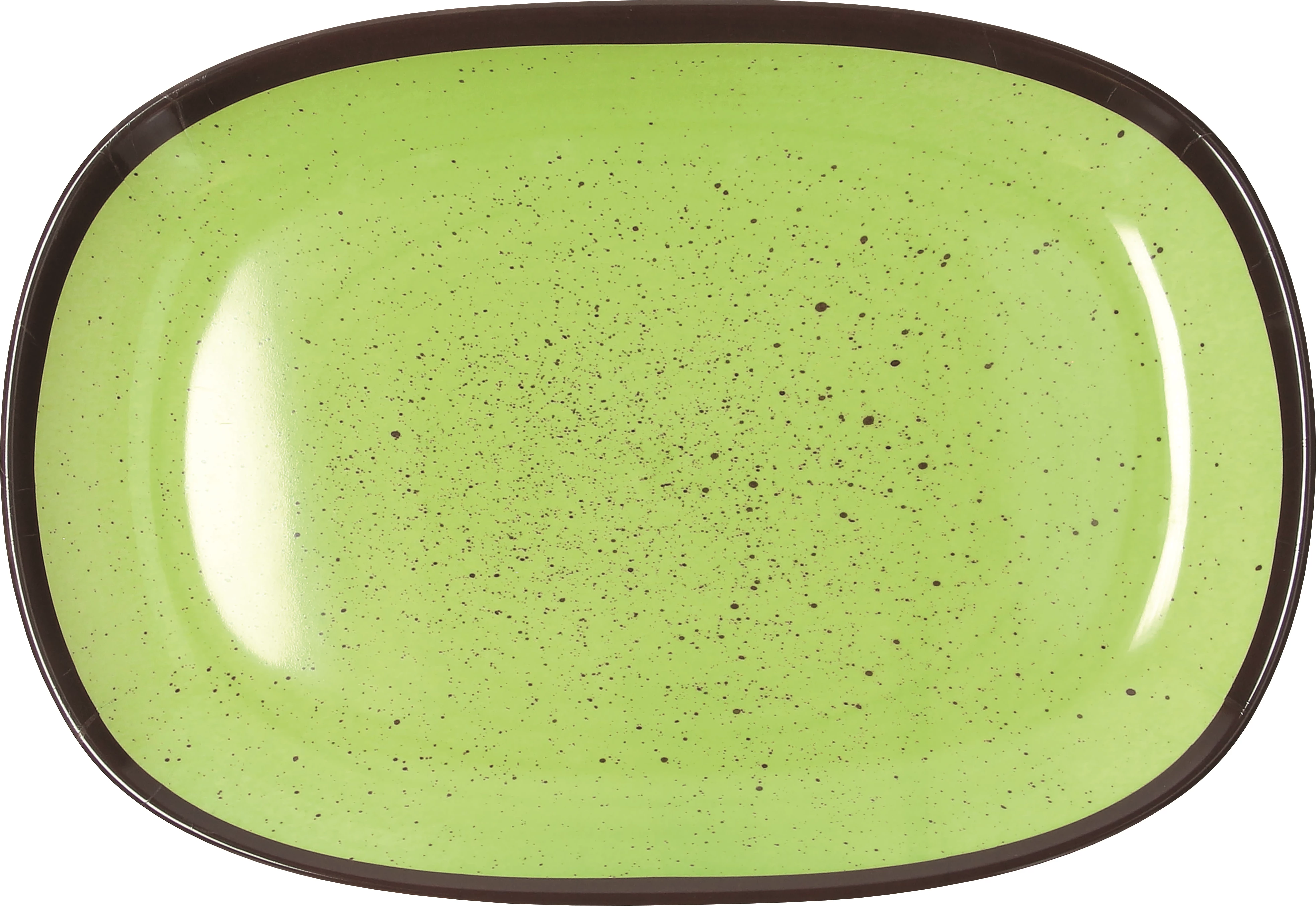Tognana Show fad, oval, grøn, 32 x 22 cm