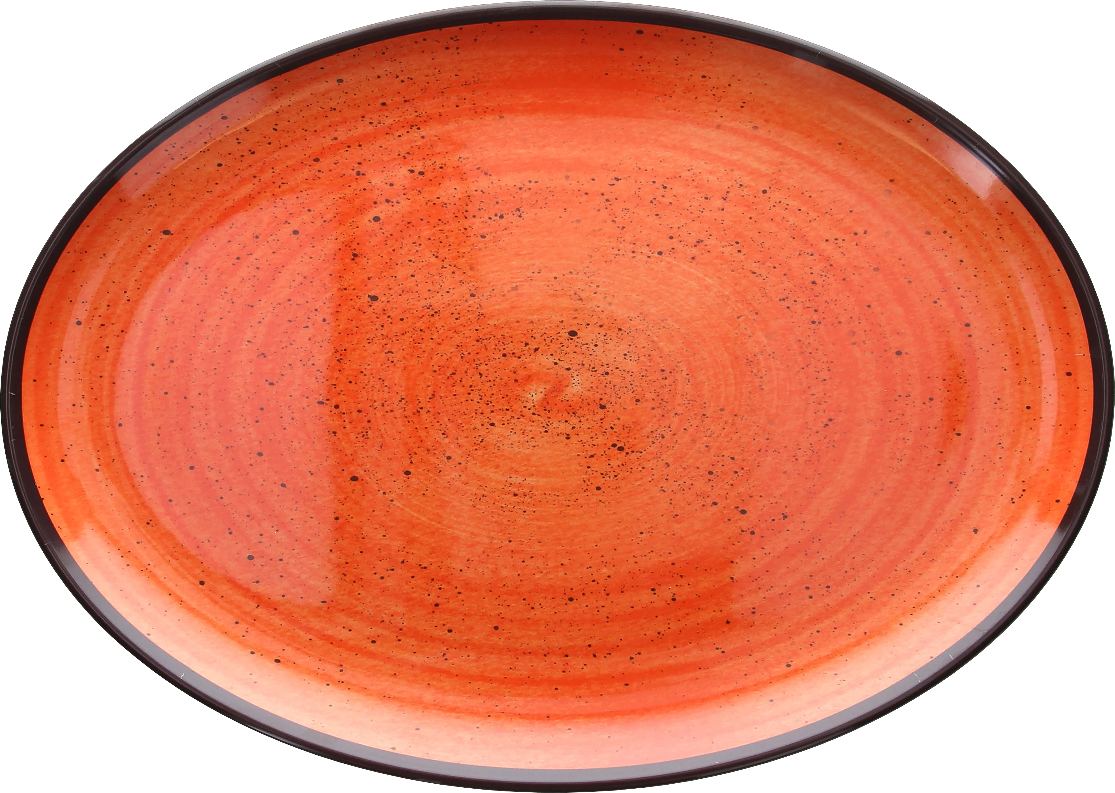 Tognana Show fad, oval, orange, 35,5 x 25,5 cm