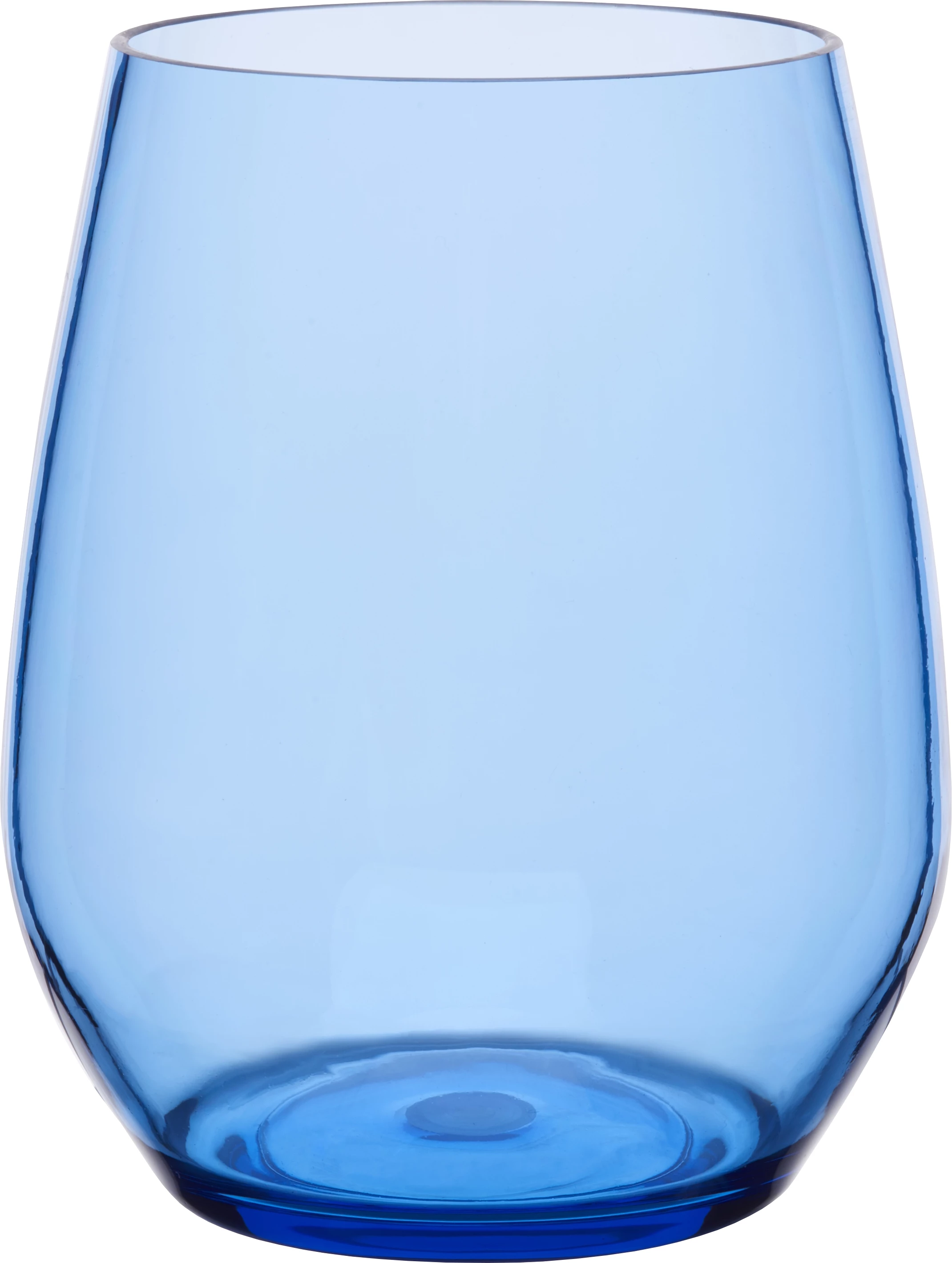 GlassFORever Stemless drikkeglas, blå, 40 cl, H10 cm