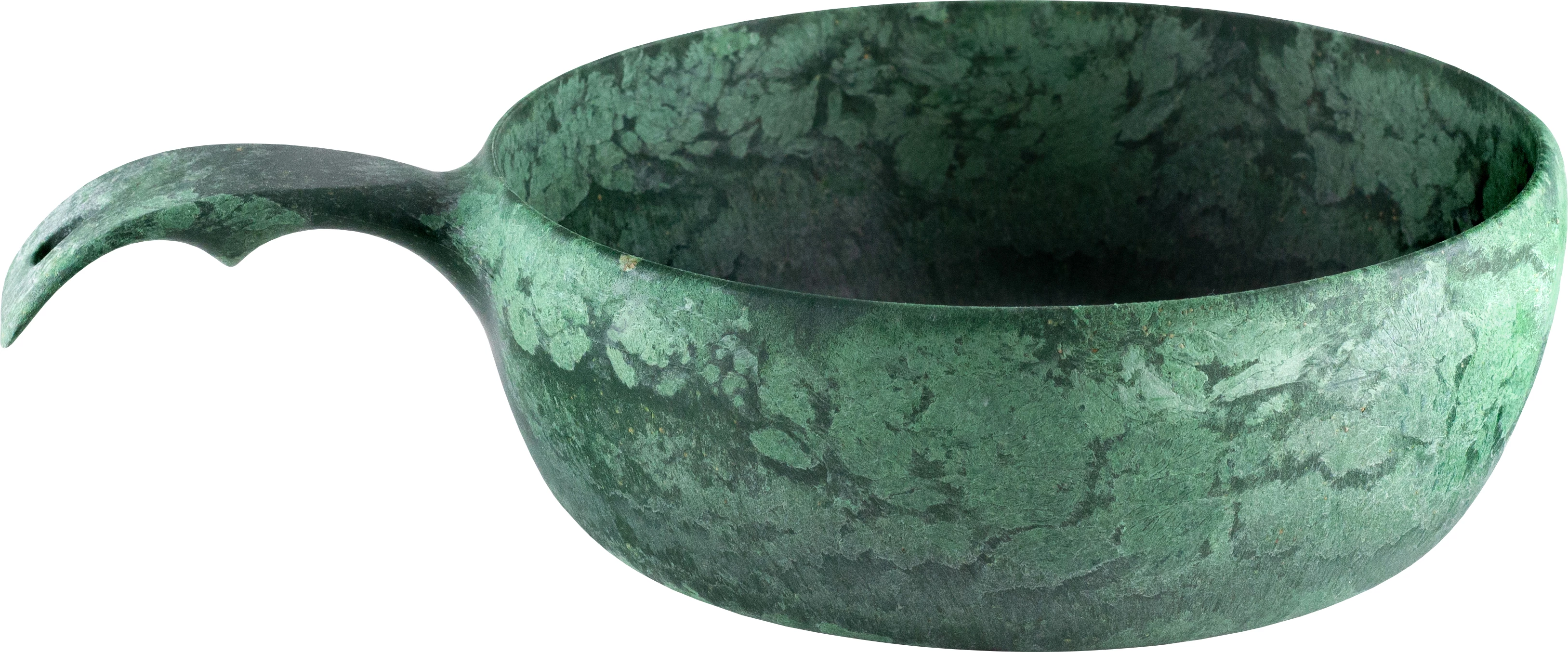 Kupilka skål med hank, grøn, 50 cl, ø 15,5 cm