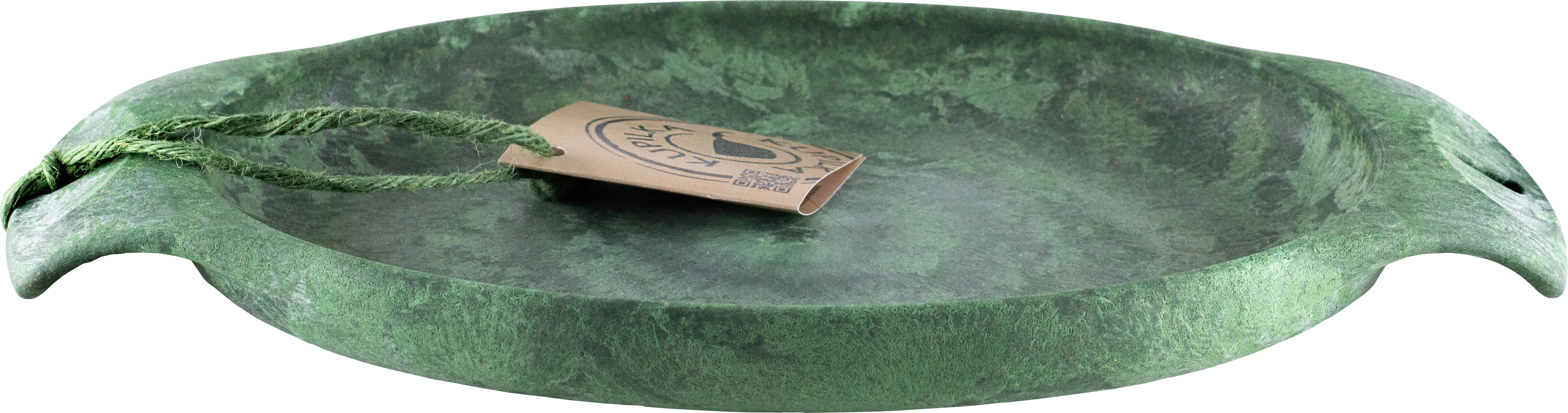 Kupilka tallerken, oval, grøn, 18,5  x 30 cm