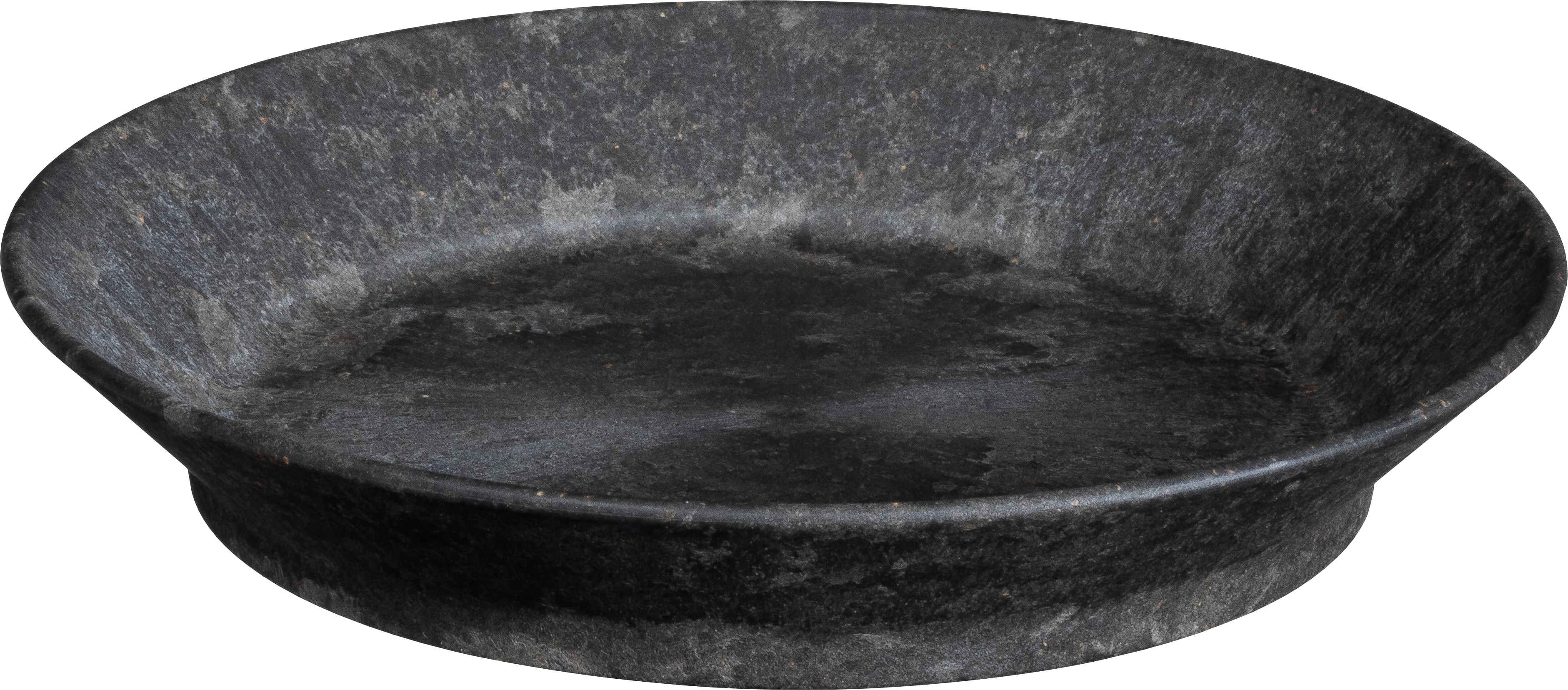 Luups tallerken uden fane, sort, ø18 cm