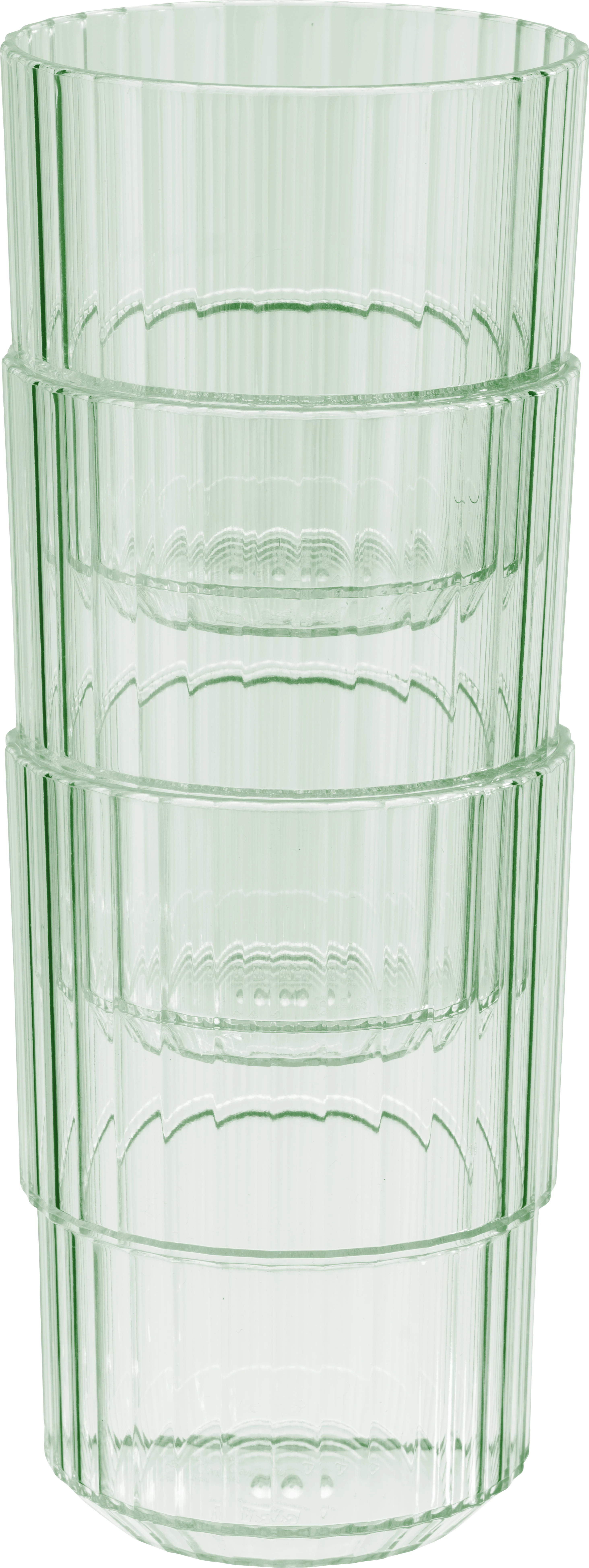 APS Linea drikkeglas, grøn, 22 cl, H8 cm