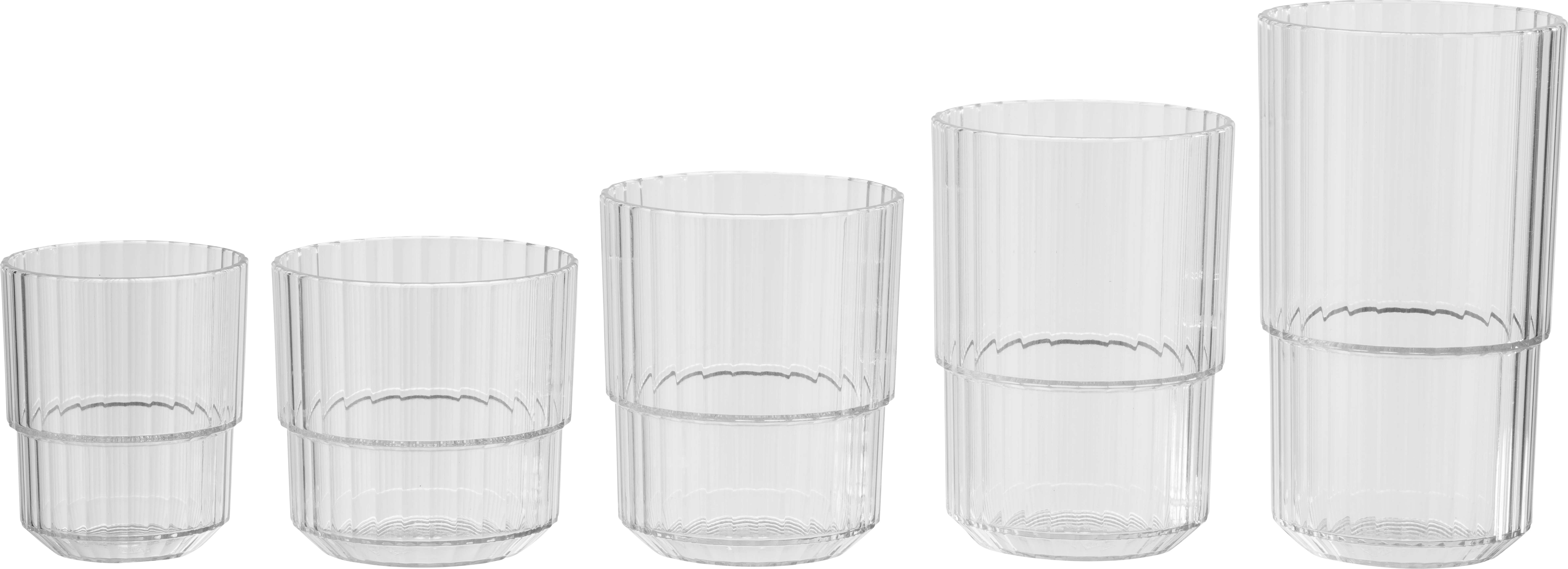 APS Linea drikkeglas, klar, 30 cl, H10 cm