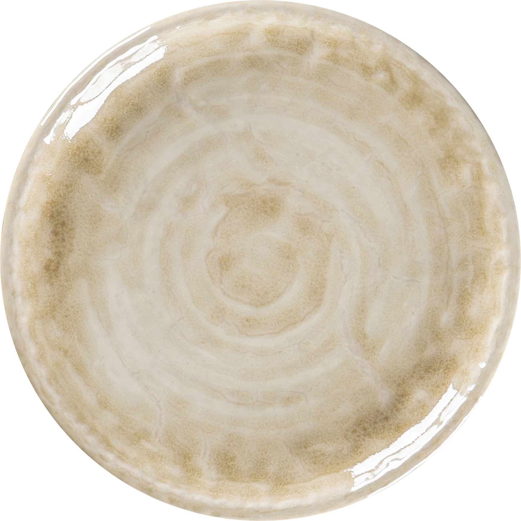 RAK Krush tallerken uden fane, flad, sand, ø15 cm