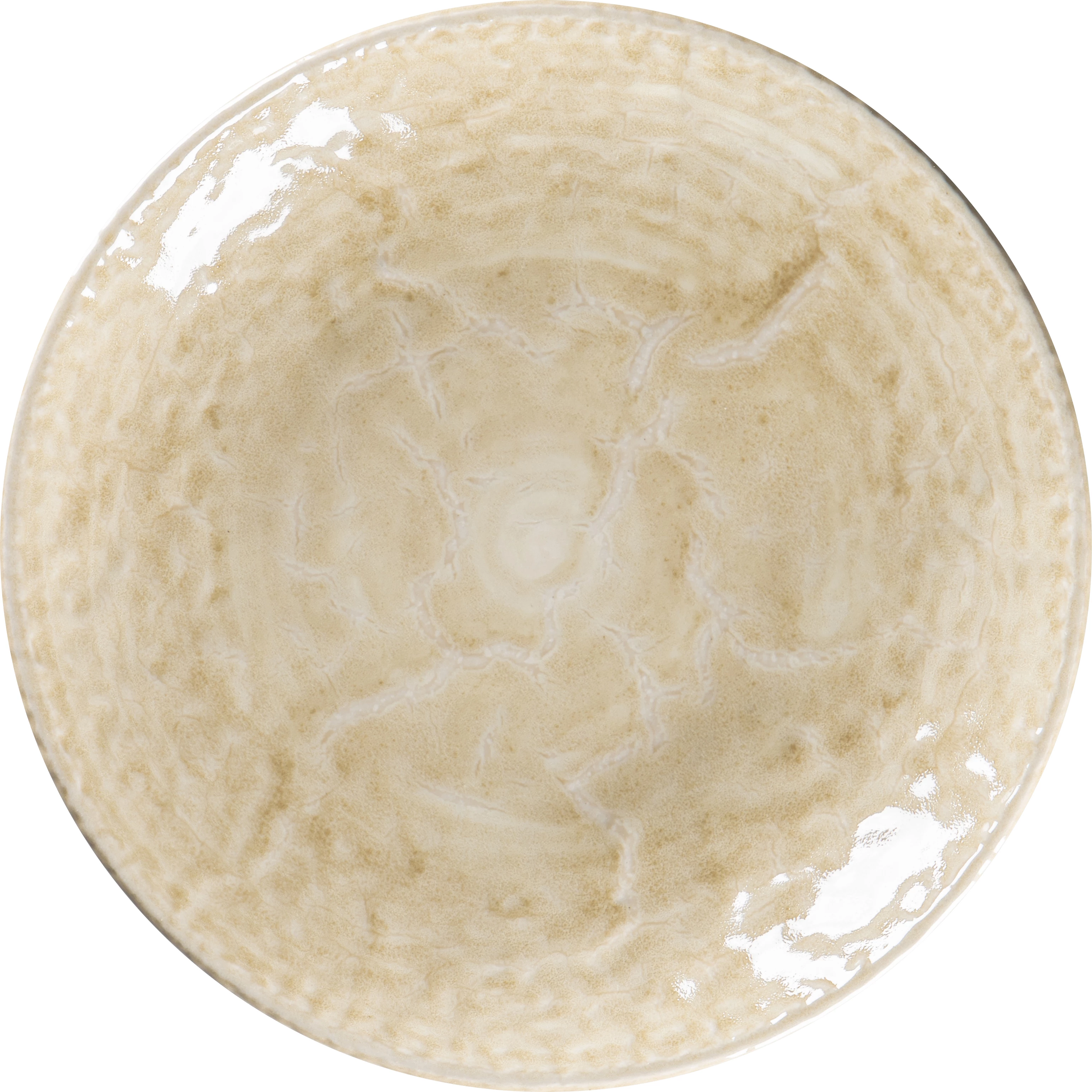 RAK Krush tallerken uden fane, dyb, sand, ø26,1 cm