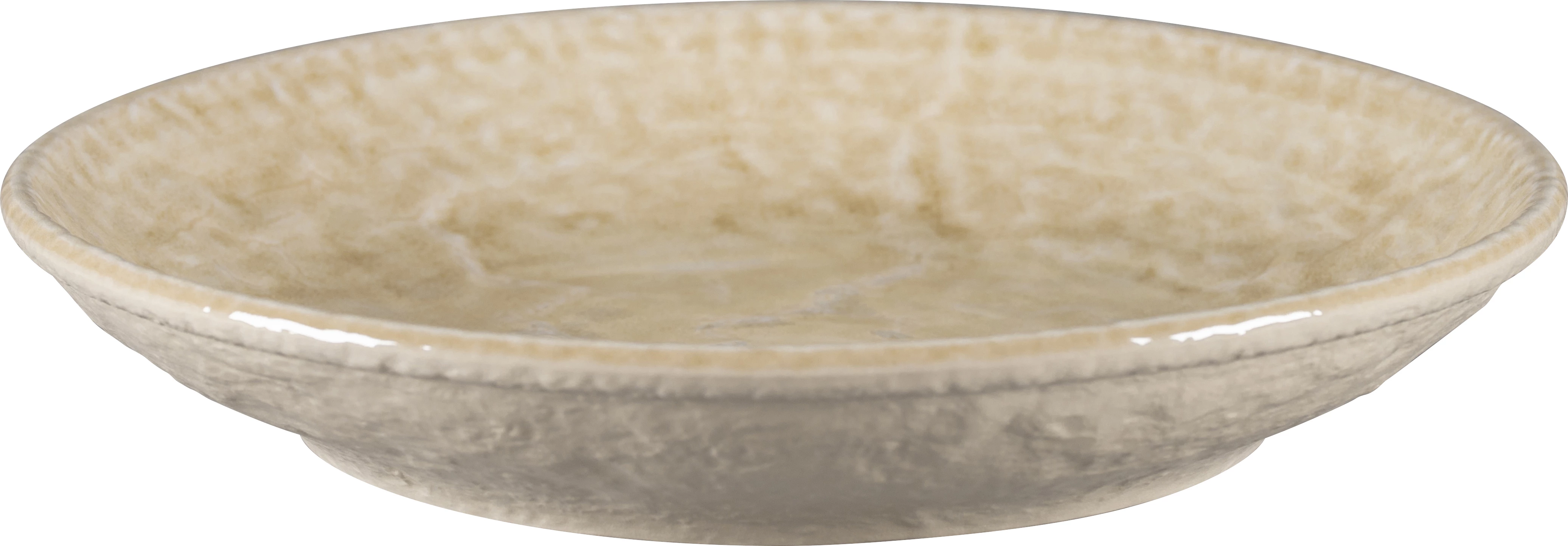 RAK Krush tallerken uden fane, dyb, sand, ø26,1 cm