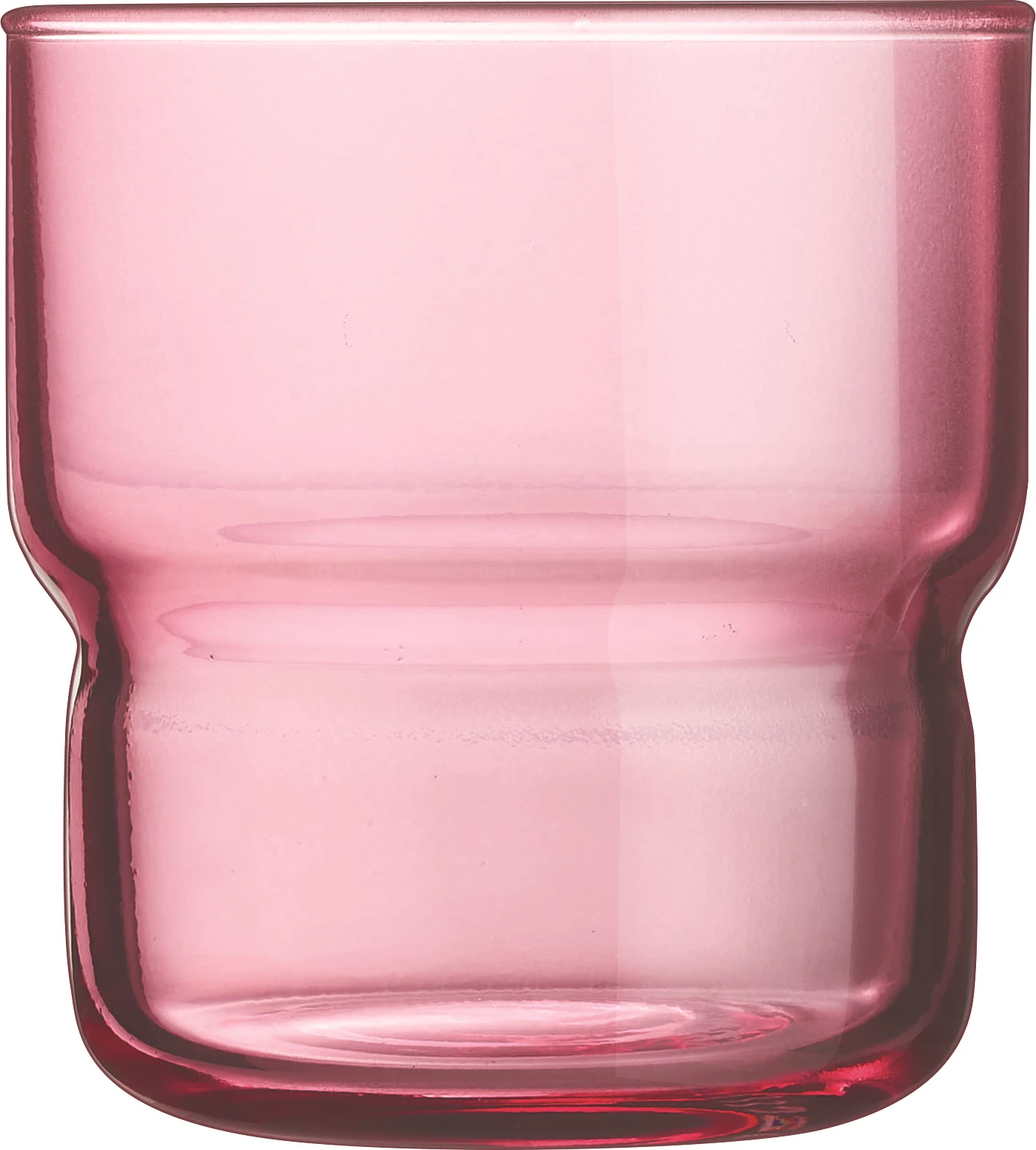 Arcoroc drikkeglas, stabelbart, rosa, 22 cl