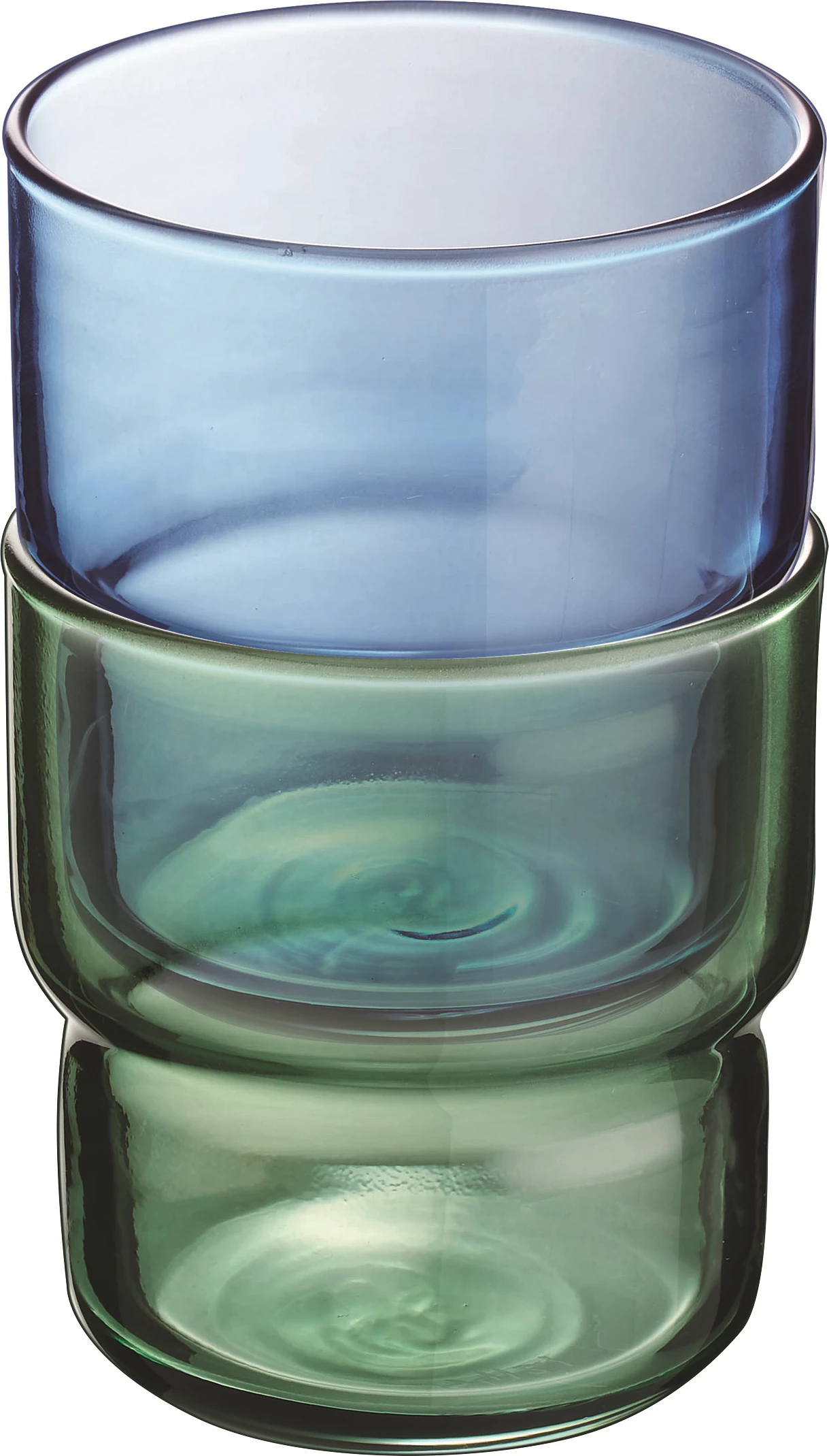 Arcoroc drikkeglas, stabelbart, blå, 22 cl