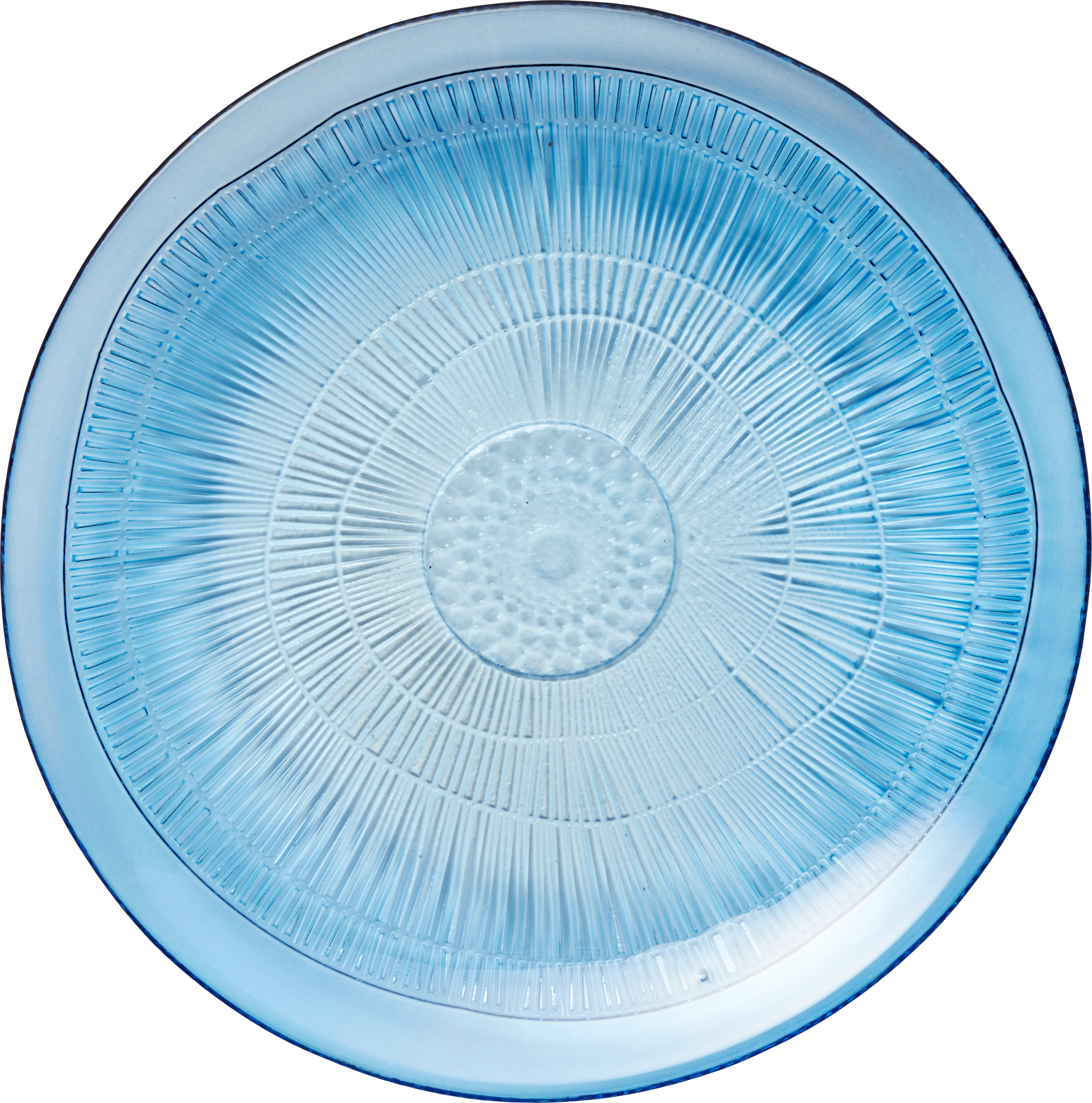 Zenda tallerken, flad, blå, ø20 cm