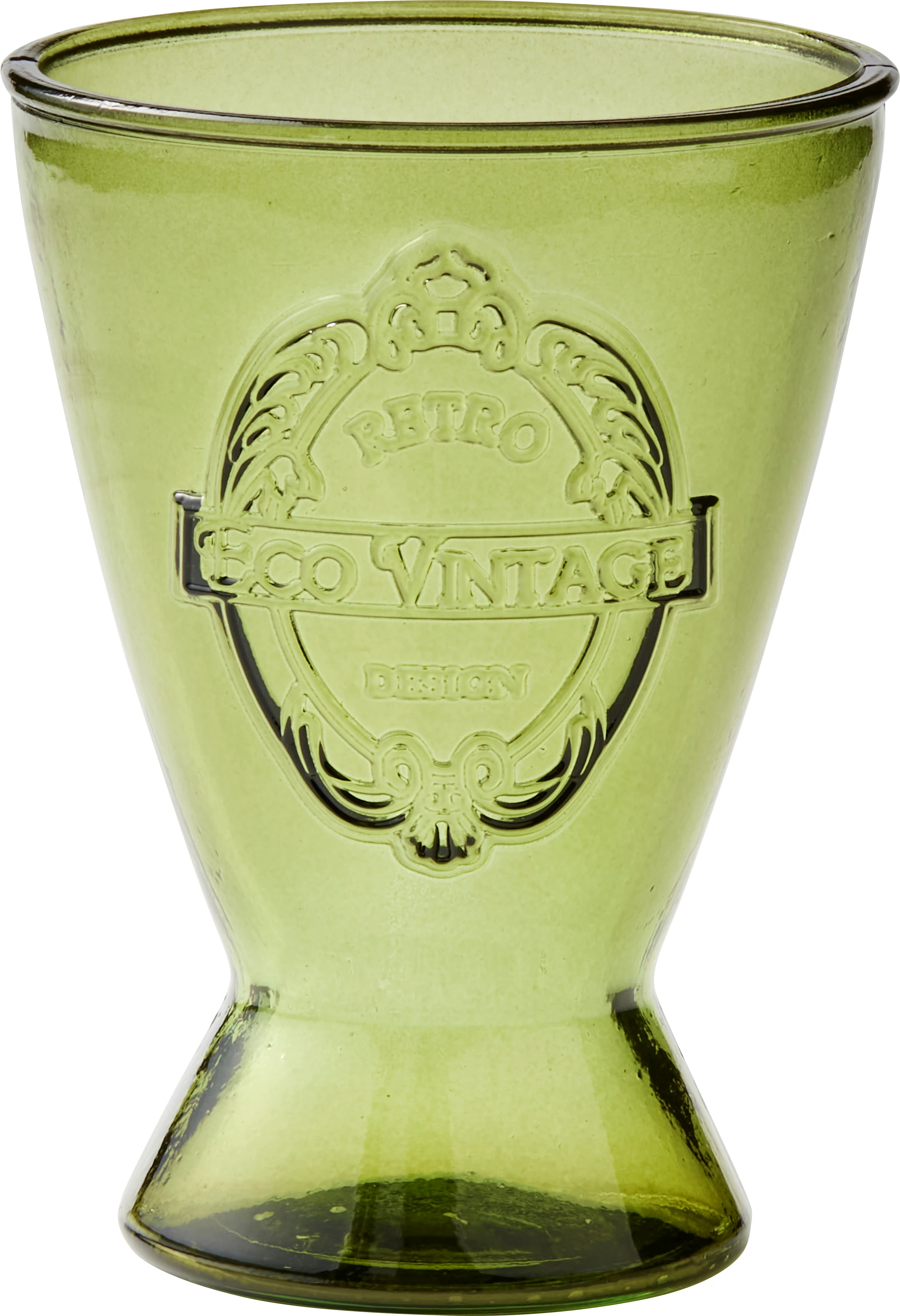 Eco Vintage drikkeglas, grøn, 40 cl, H14 cm