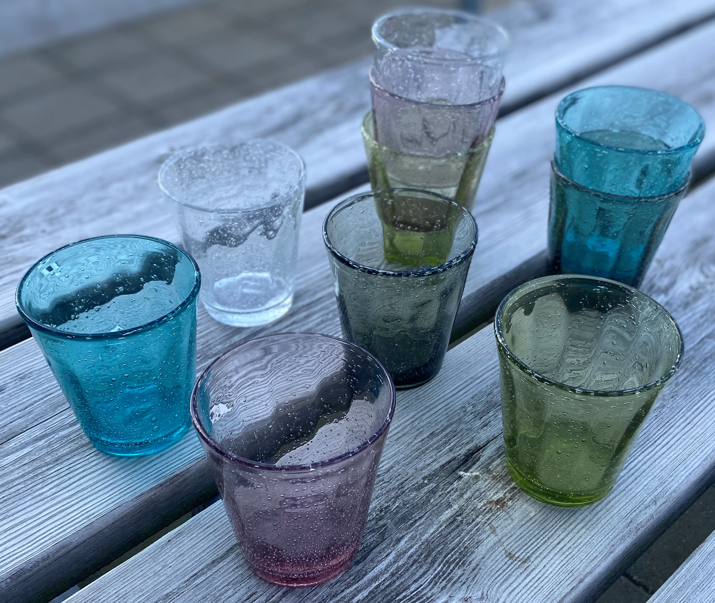 Tognana Kolors drikkeglas, blå, 34 cl, H10,5 cm