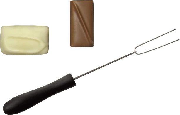 Chokoladegaffel med 2 tænder