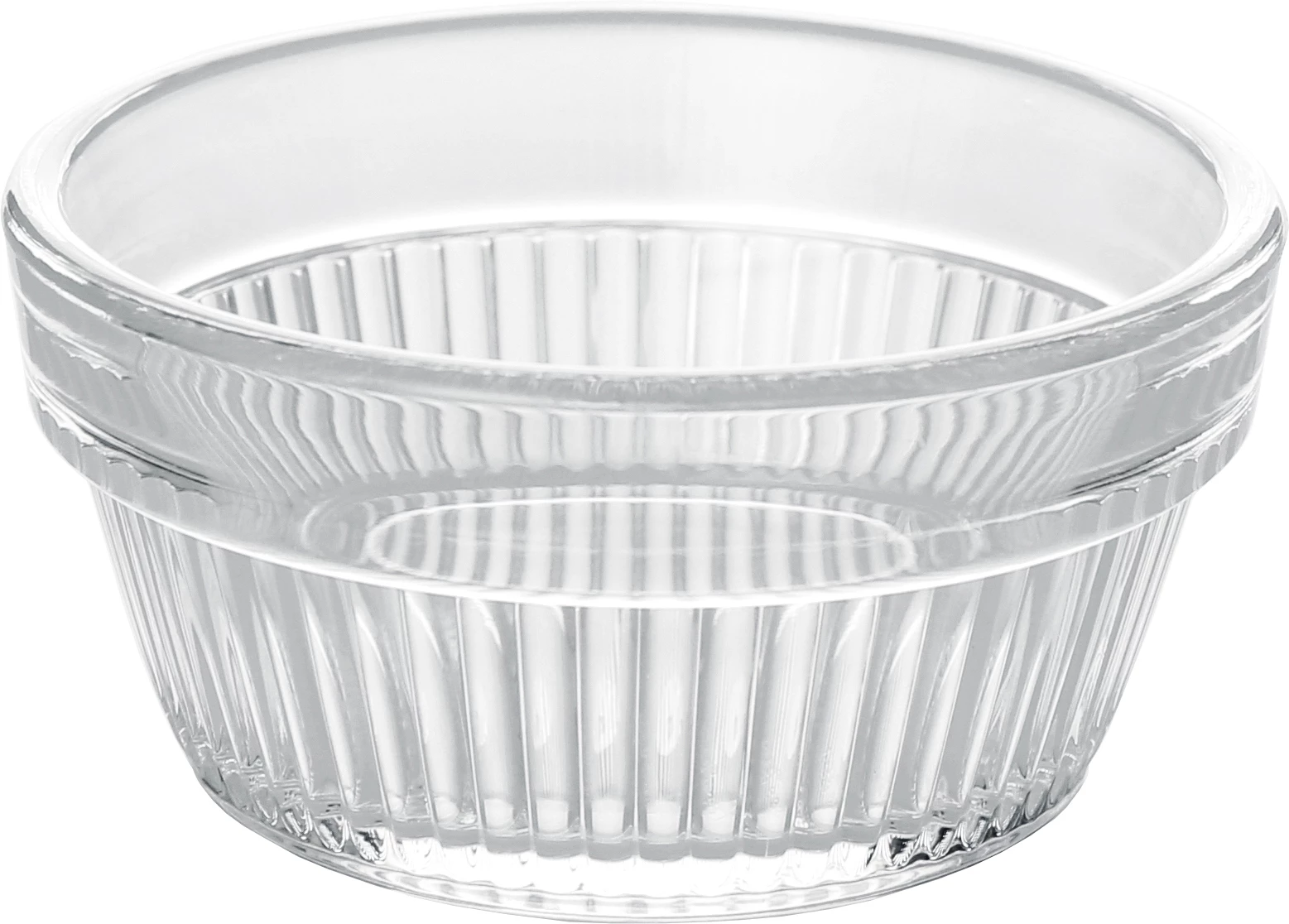 GlassFORever skål, rillet, plast, 12,5 cl, ø8,6 cm