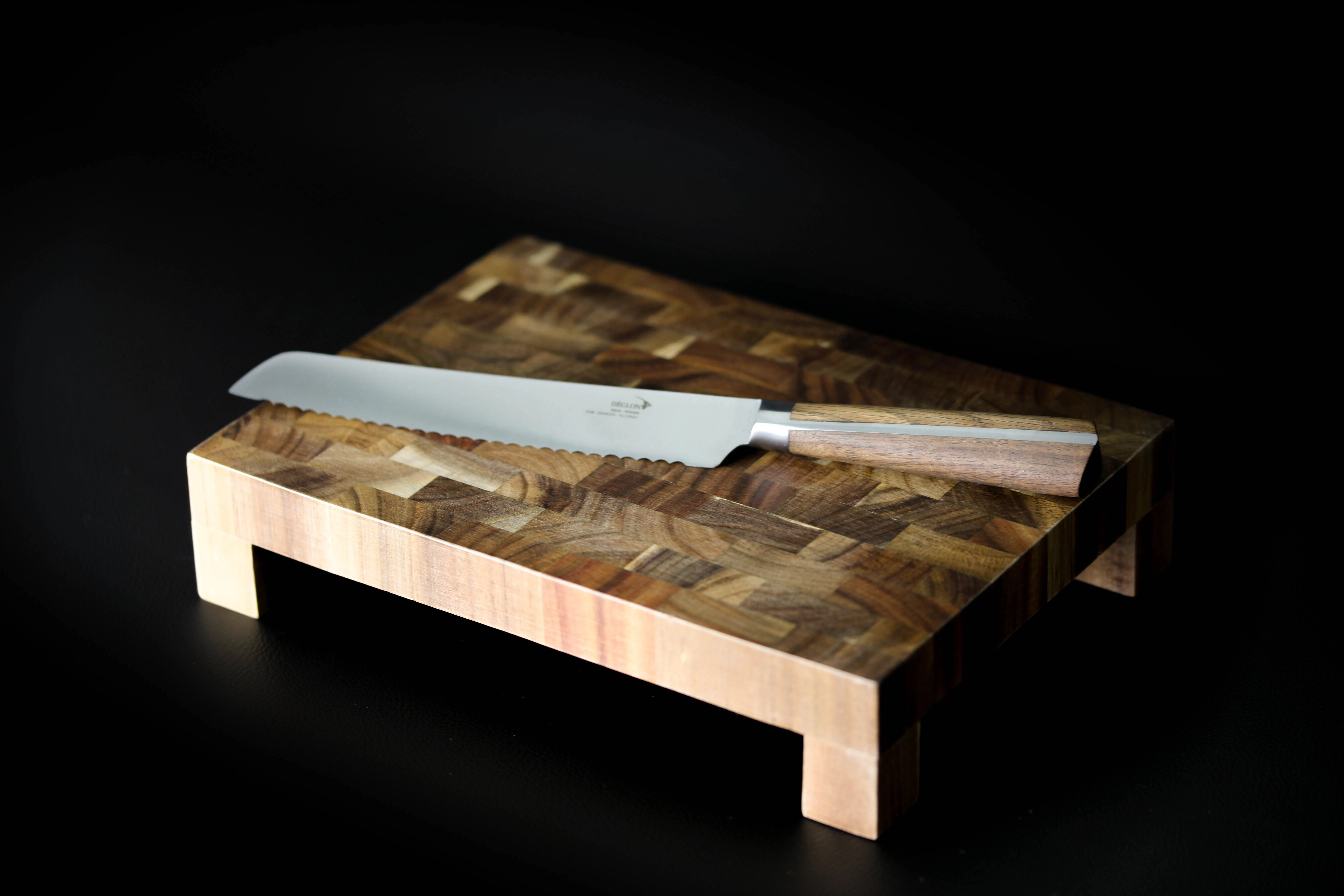 Deglon High-Woods brødkniv med træskaft, 20 cm