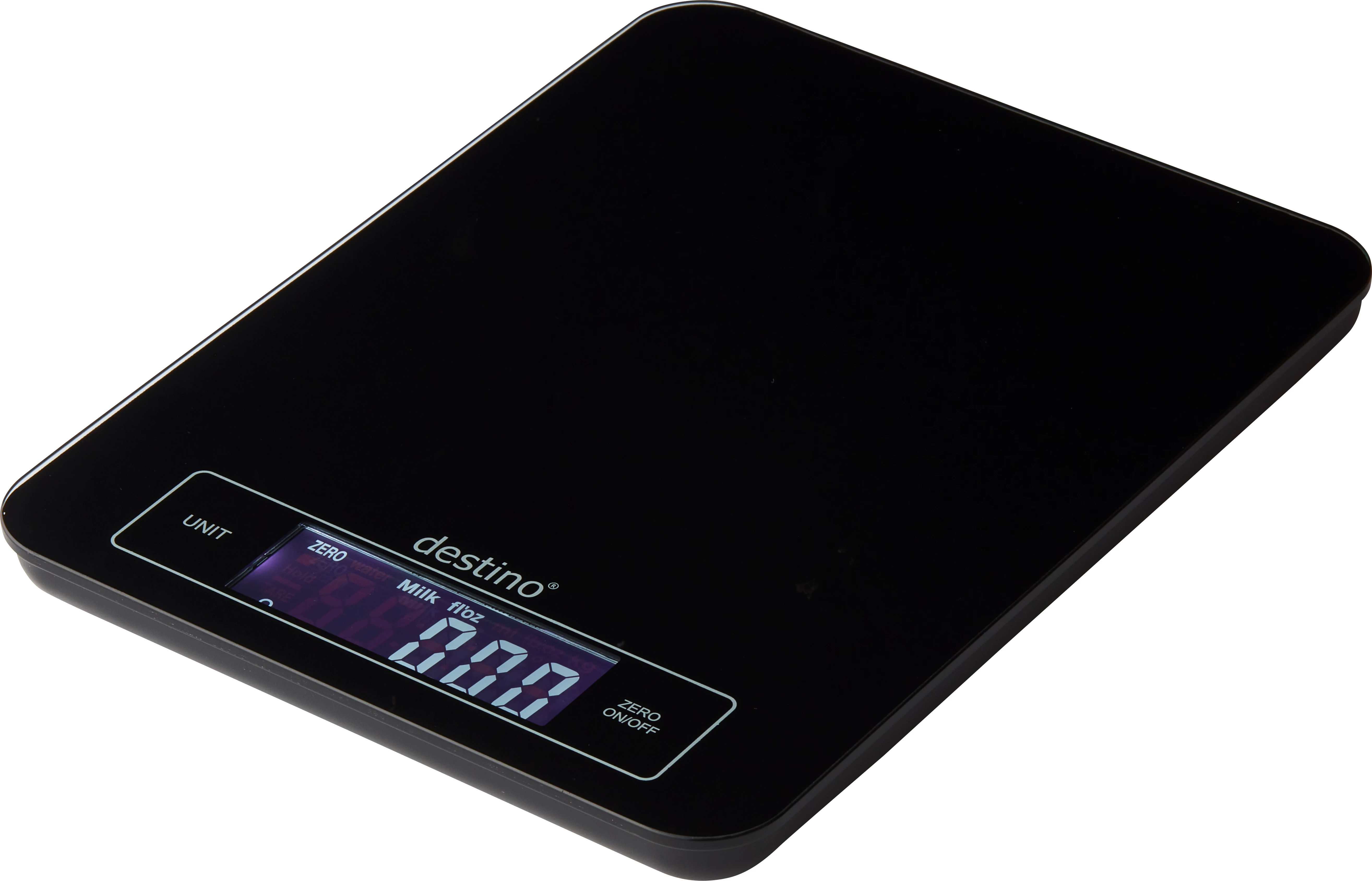 Destino vægt, elektronisk, sort, 15 kg/1 g