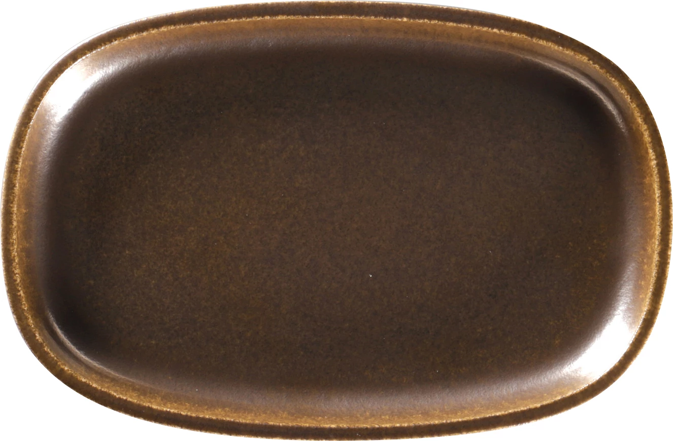 RAK Ease oval tallerken/fad, rust, 23 x 15 cm