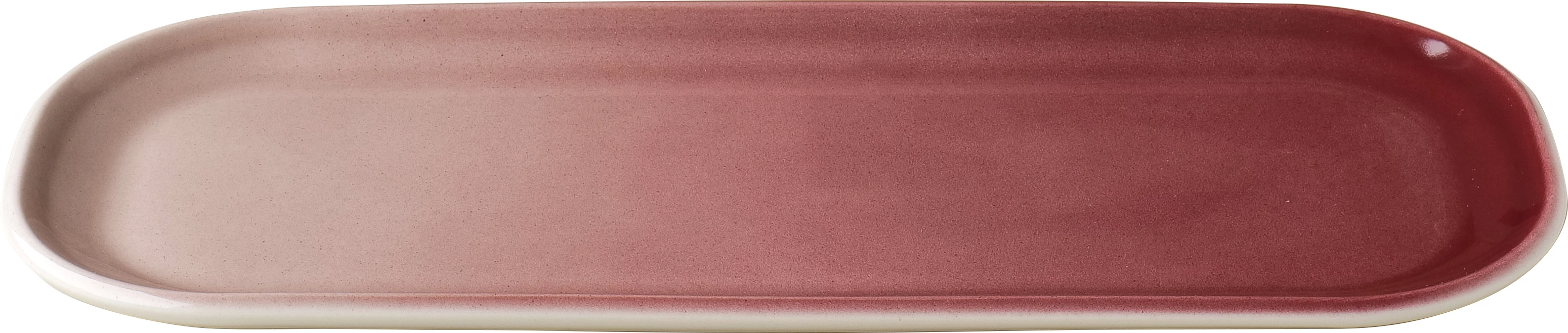 Figgjo Pax oval tallerken, rød, 30 x 13 cm