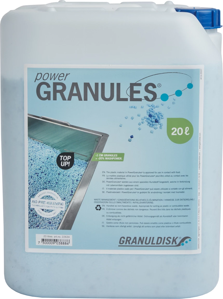 Granuldisk granulat, 20 liters dunk