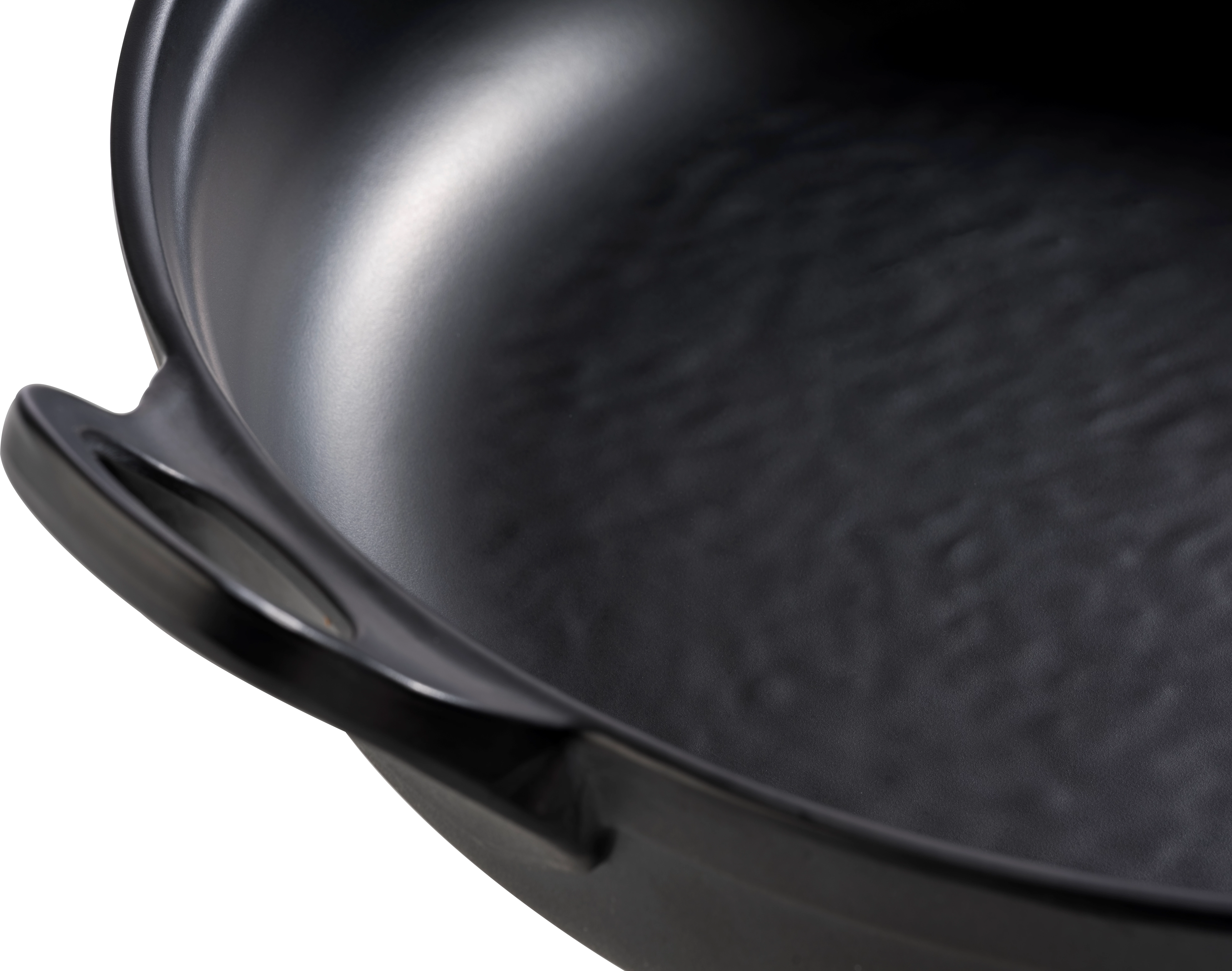 APS Padella skål med 2 håndtag, sort, 150 cl, ø21 x H9 cm