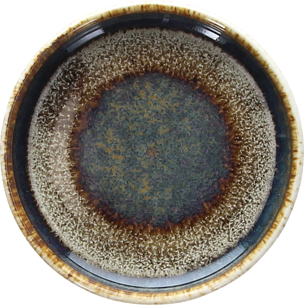 Tognana Bloom flad tallerken uden fane, blåbrun, ø9 cm