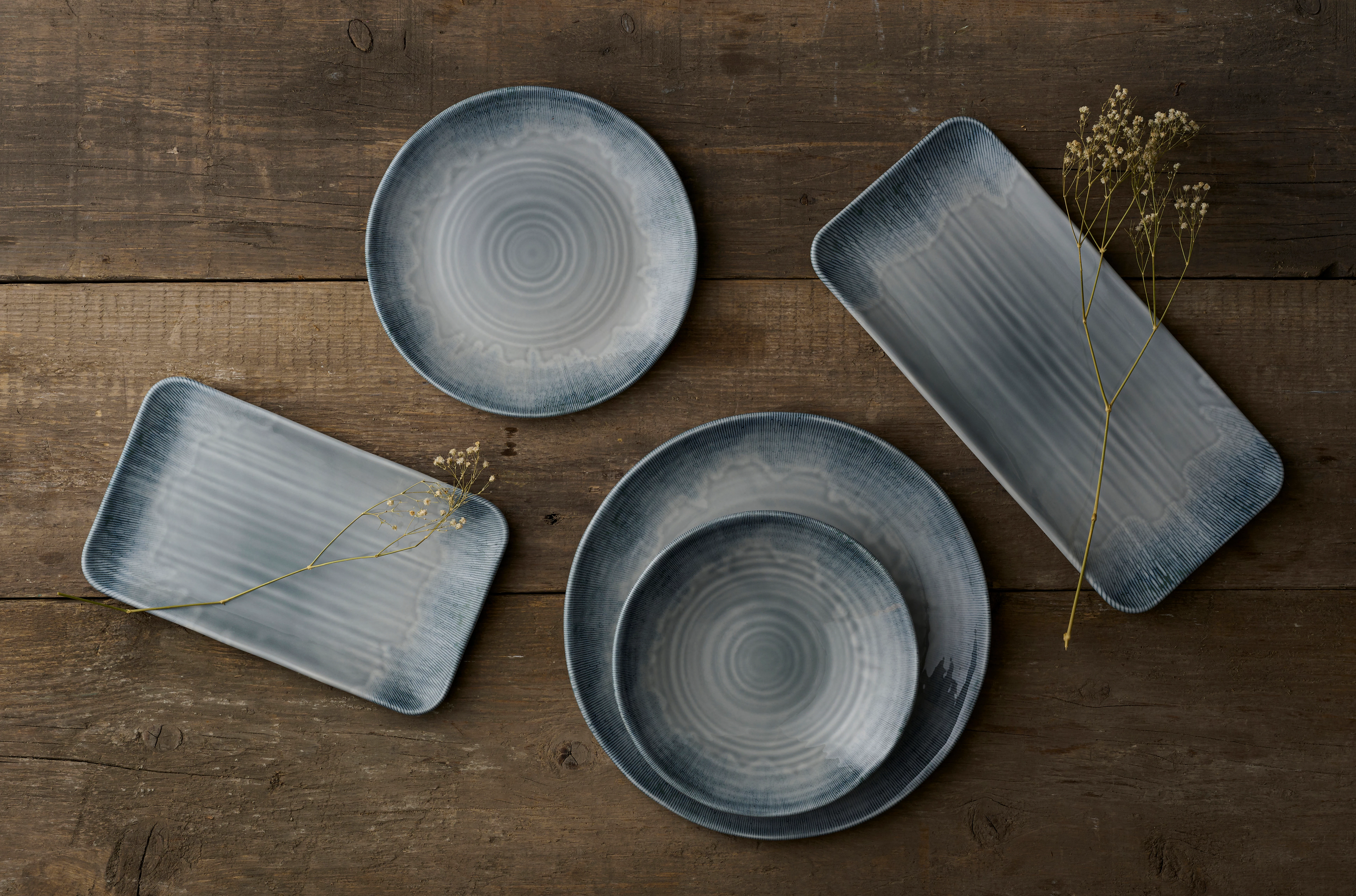 Dudson Harvest Flux skål, grå, 80 cl, ø25 cm
