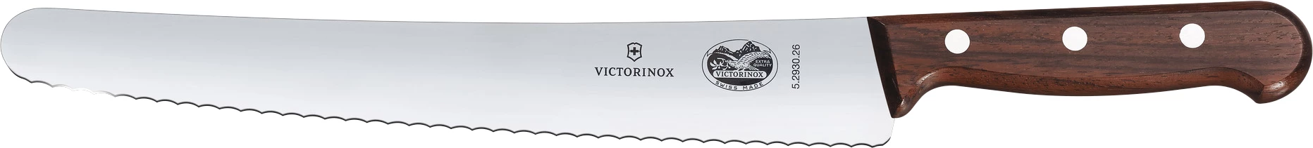 Victorinox brødkniv med træskaft, buet, 26 cm
