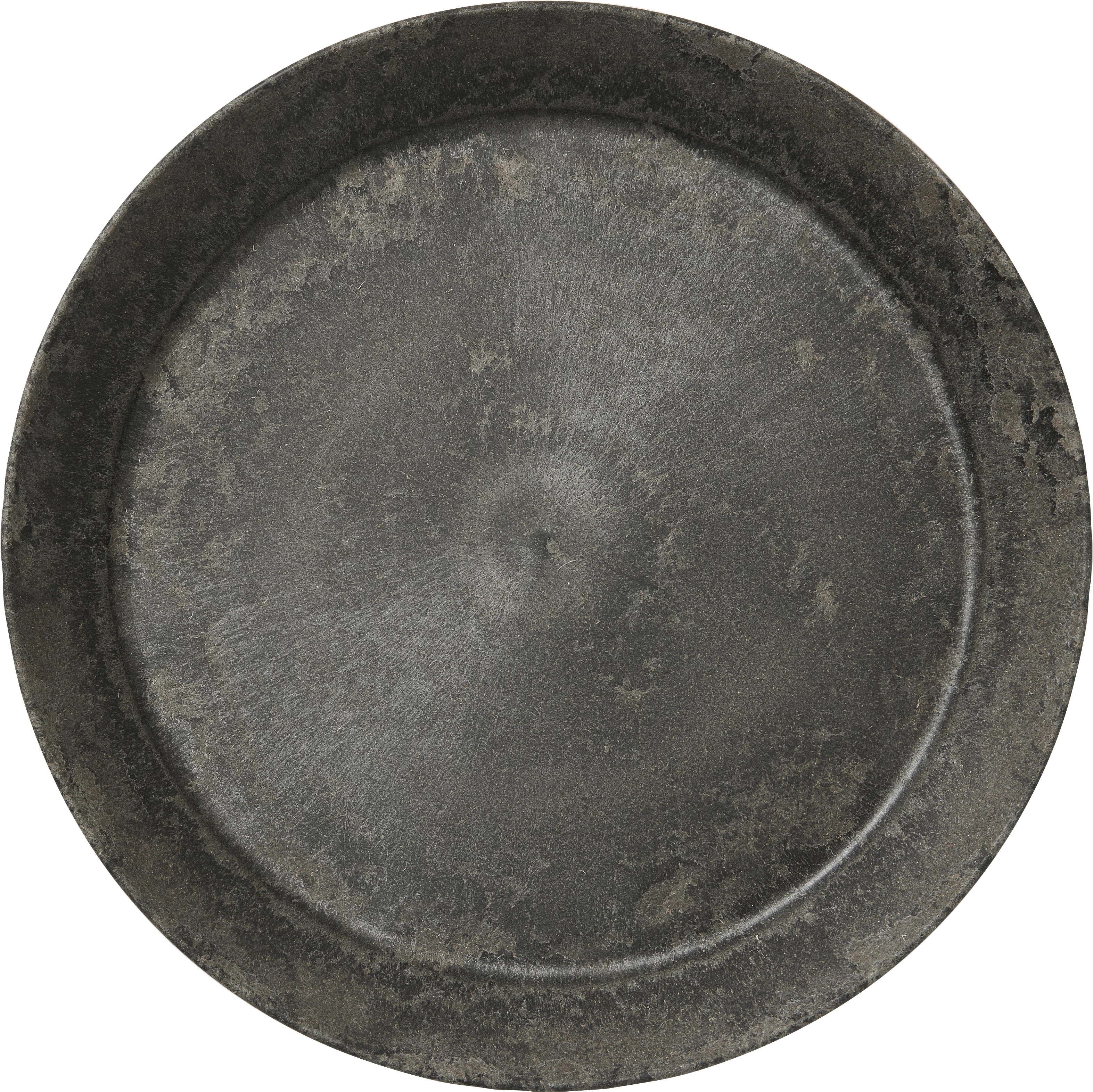 Luups tallerken uden fane, sort, ø25 cm