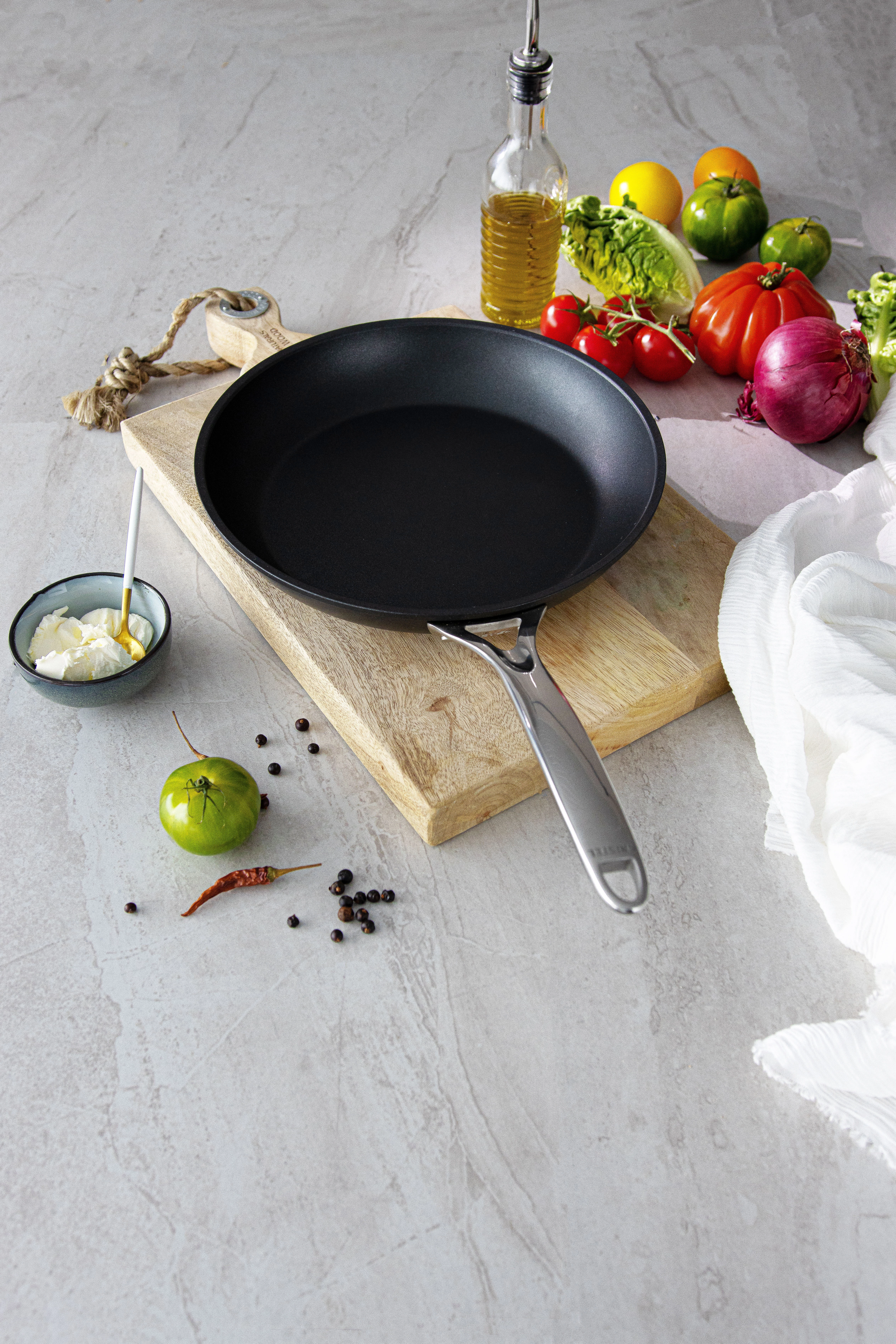 Cristel Castel'Pro stegepande, alu/non-stick, ø28 cm