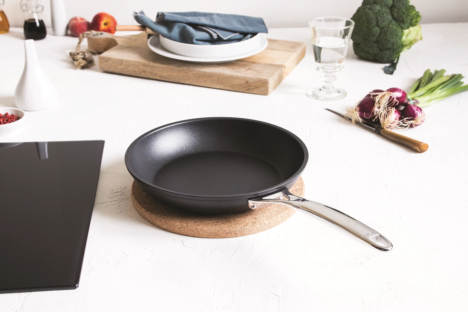 Cristel Castel'Pro stegepande, alu/non-stick, ø28 cm