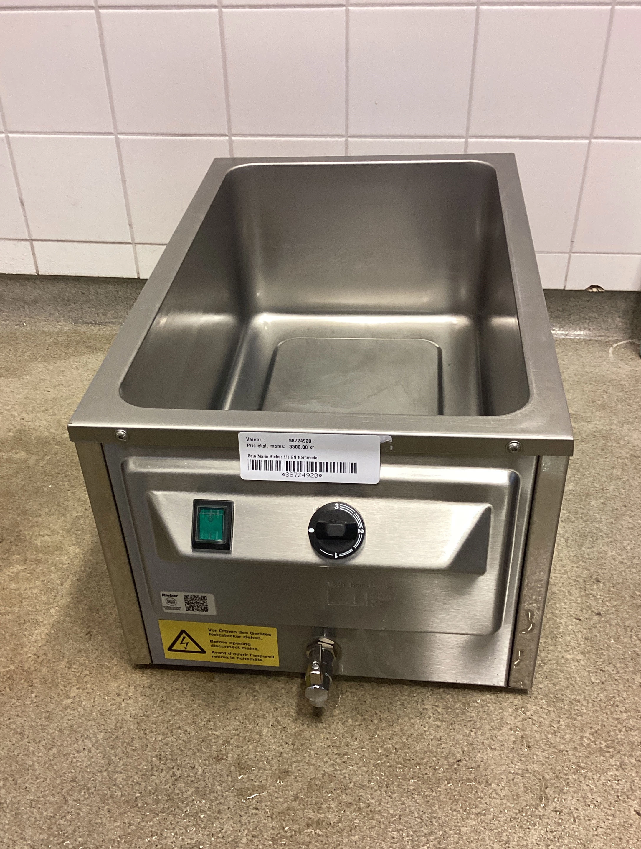 Rieber Bain Marie Rieber 1/1 GN Bordmodel