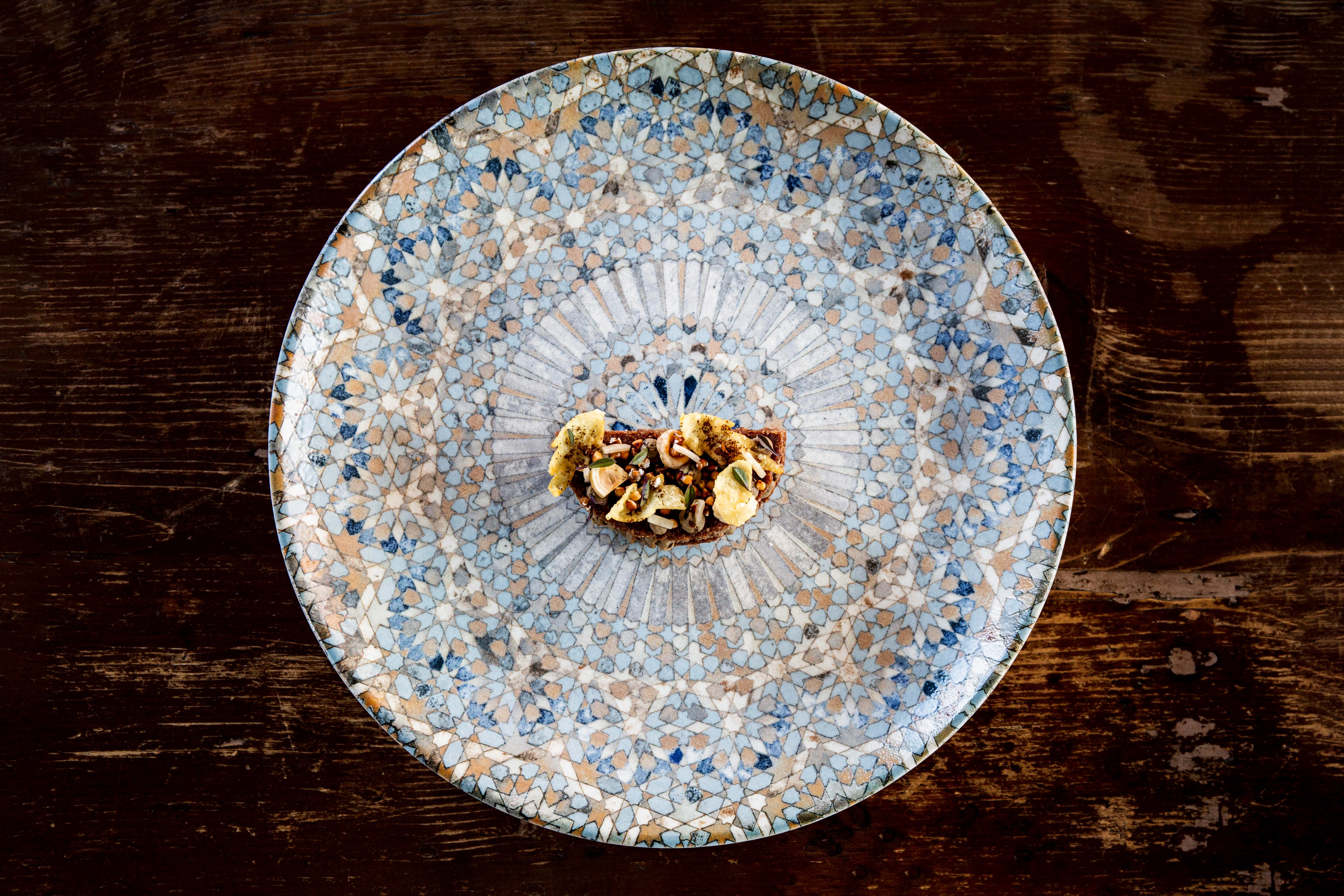 Bonna Luca Mosaic flad tallerken, ø21 cm