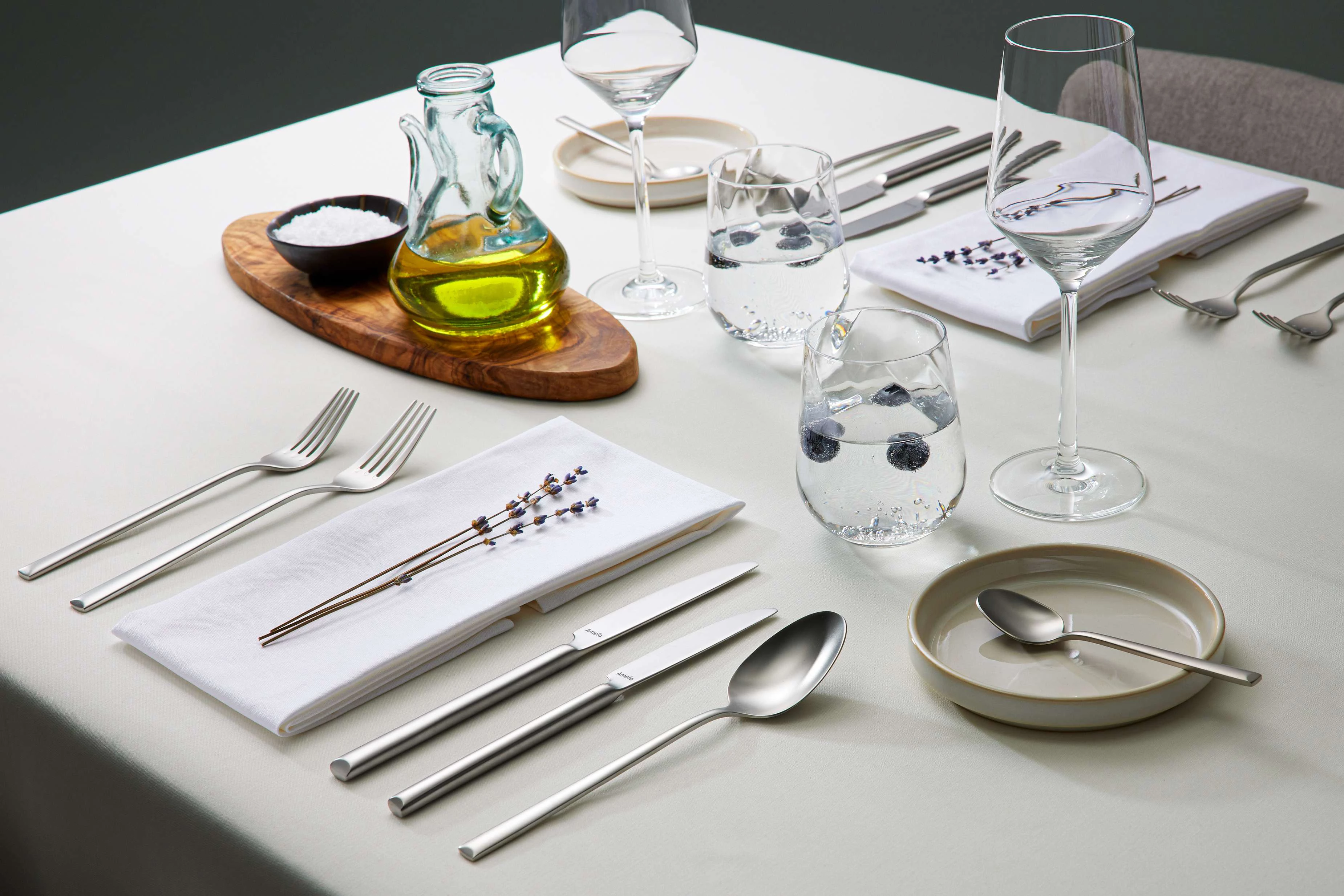 Amefa Metropole bordkniv, satin, 22,5 cm