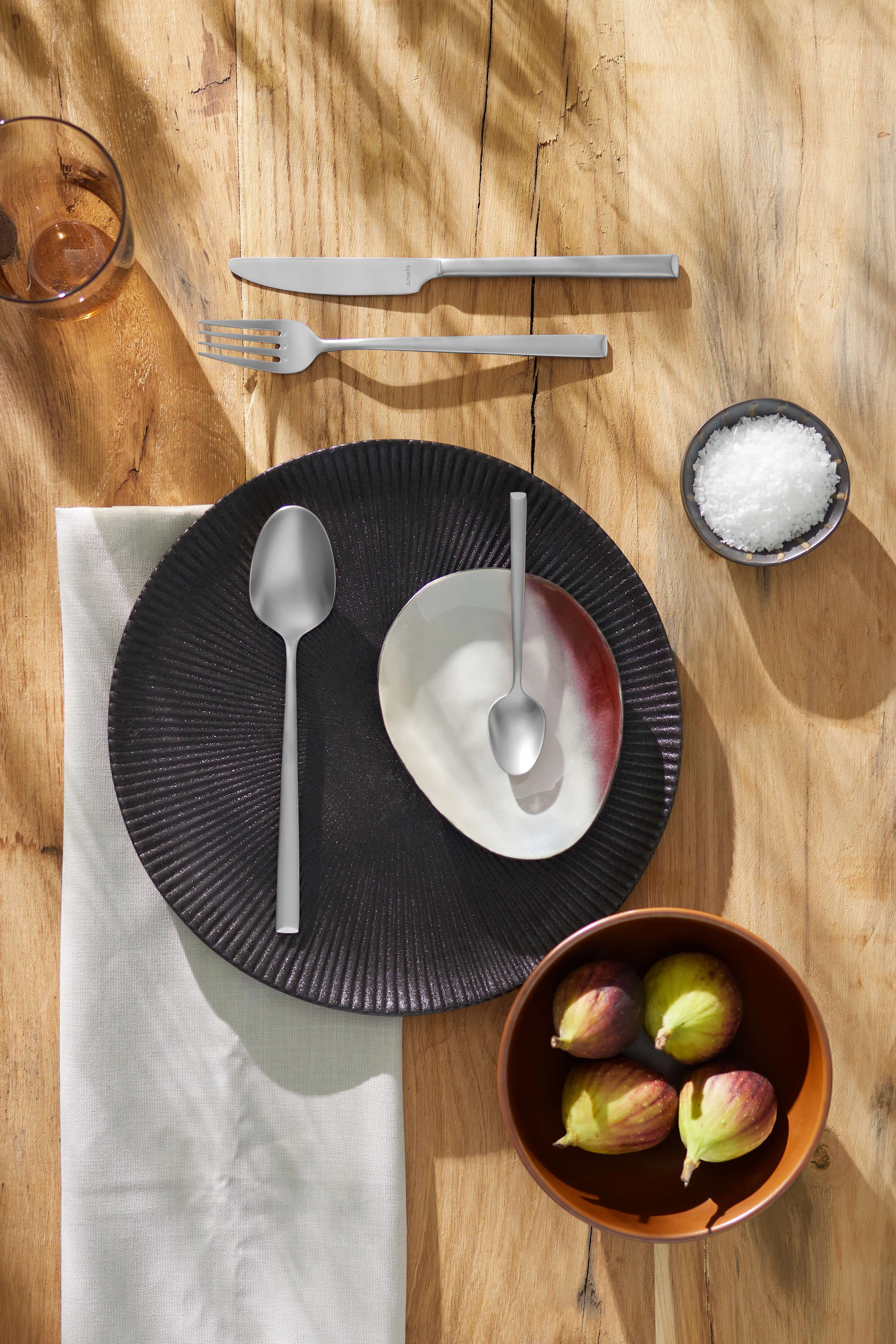 Amefa Metropole bordkniv, satin, 22,5 cm