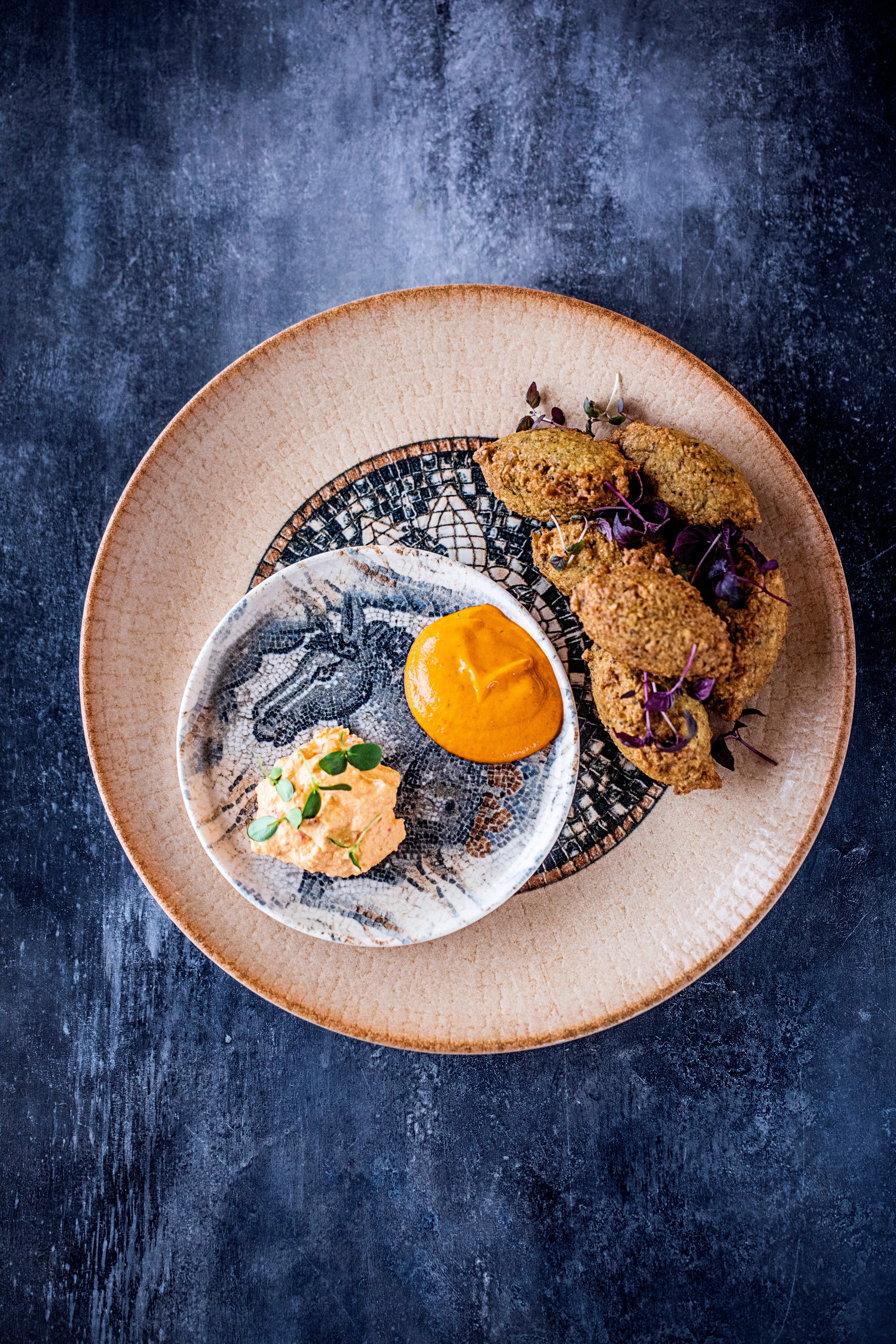 Bonna Mesopotamia Mosaic flad tallerken, ø22 cm