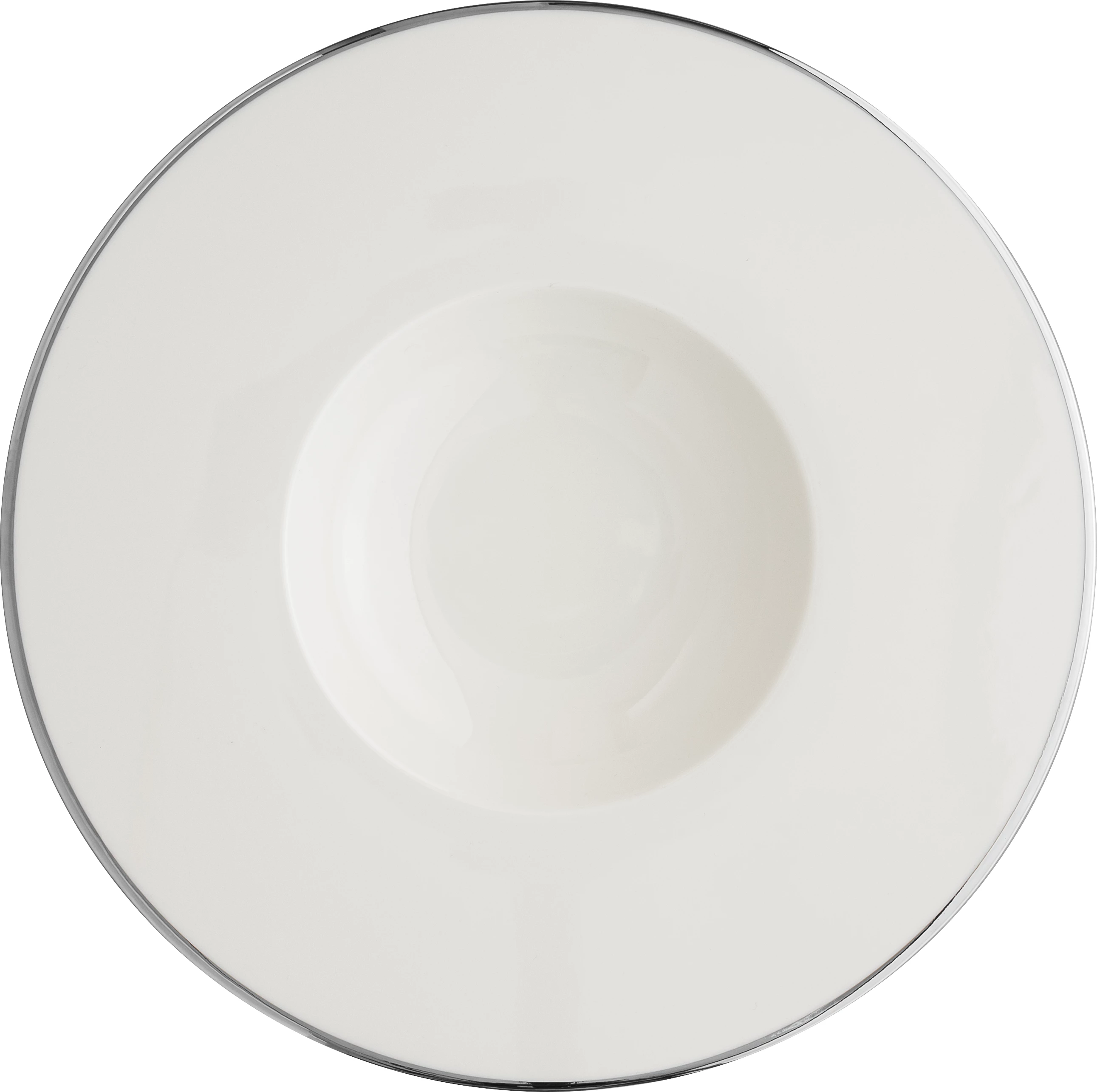 Bonna Silver Line dyb gourmettallerken med sølvkant, ø30 cm