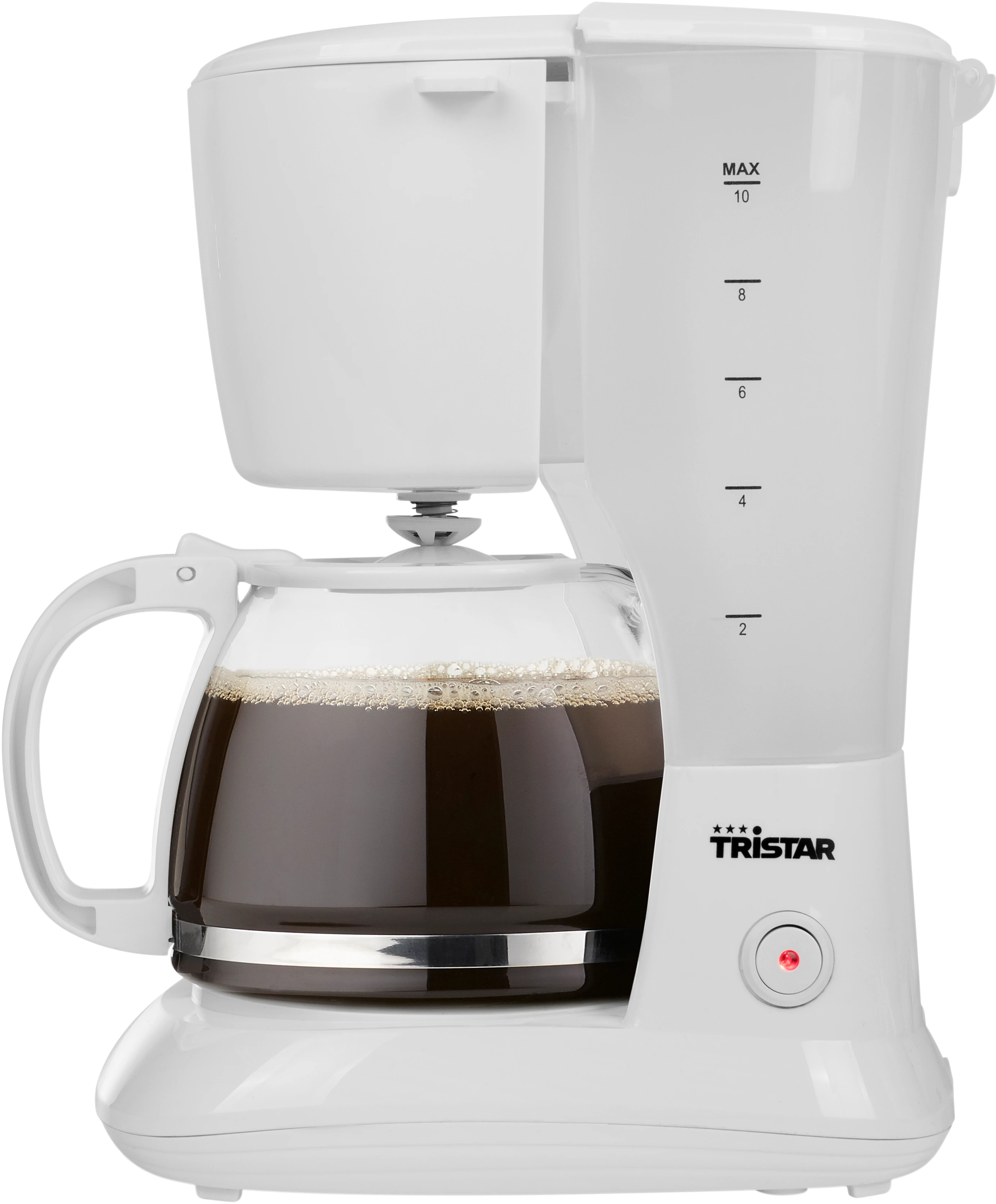 Tristar kaffemaskine, hvid, 1,2 ltr., 750 Watt