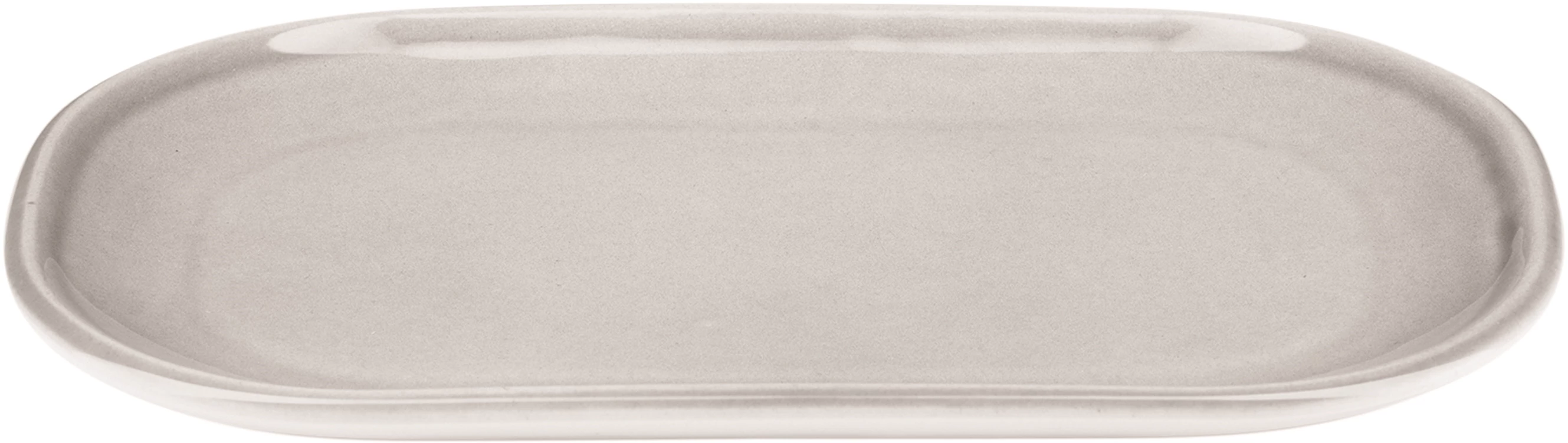 Figgjo Pax oval tallerken, grå, 20 x 13 cm
