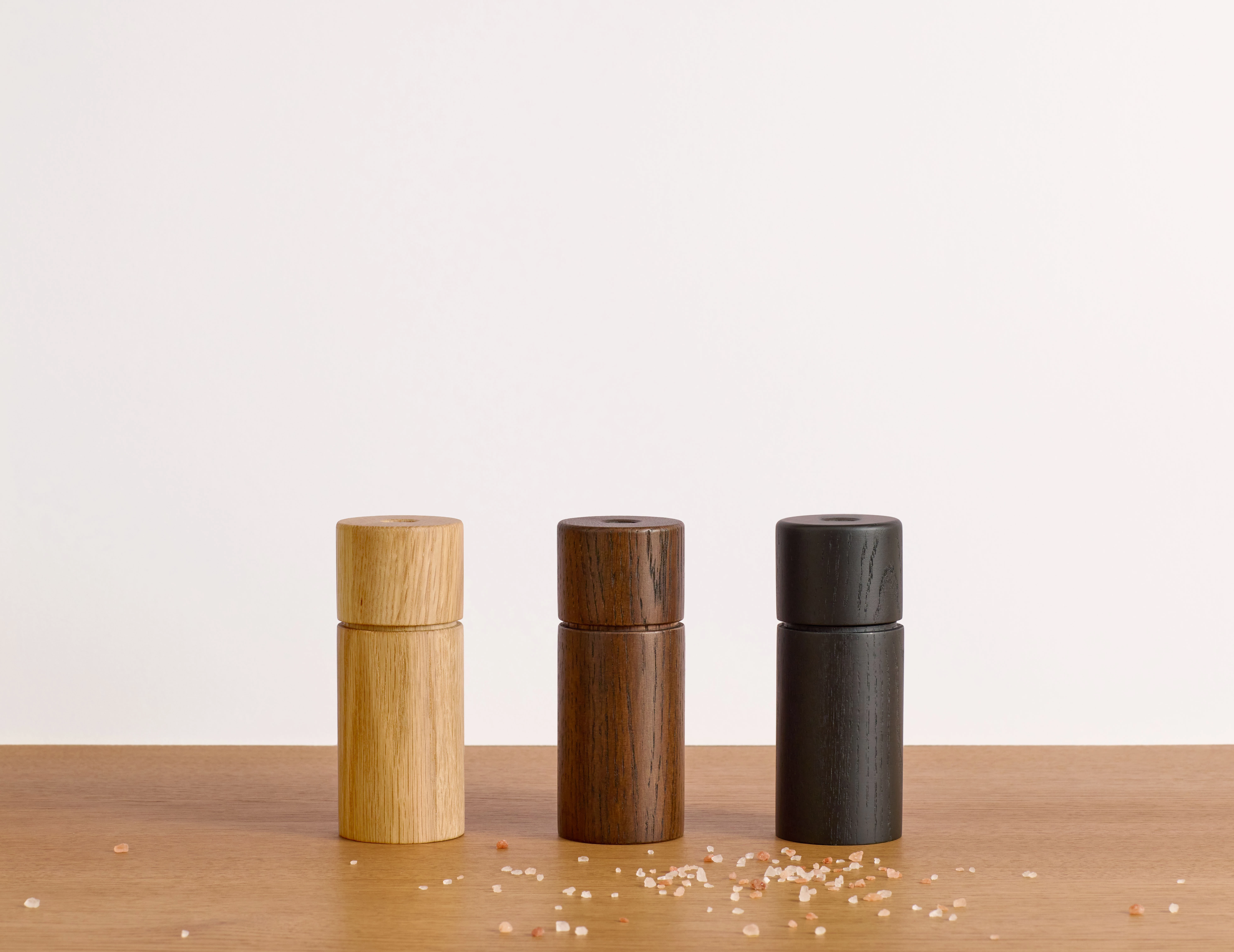 CrushGrind Bergen salt-/peberkværn, mørk eg, H12 cm