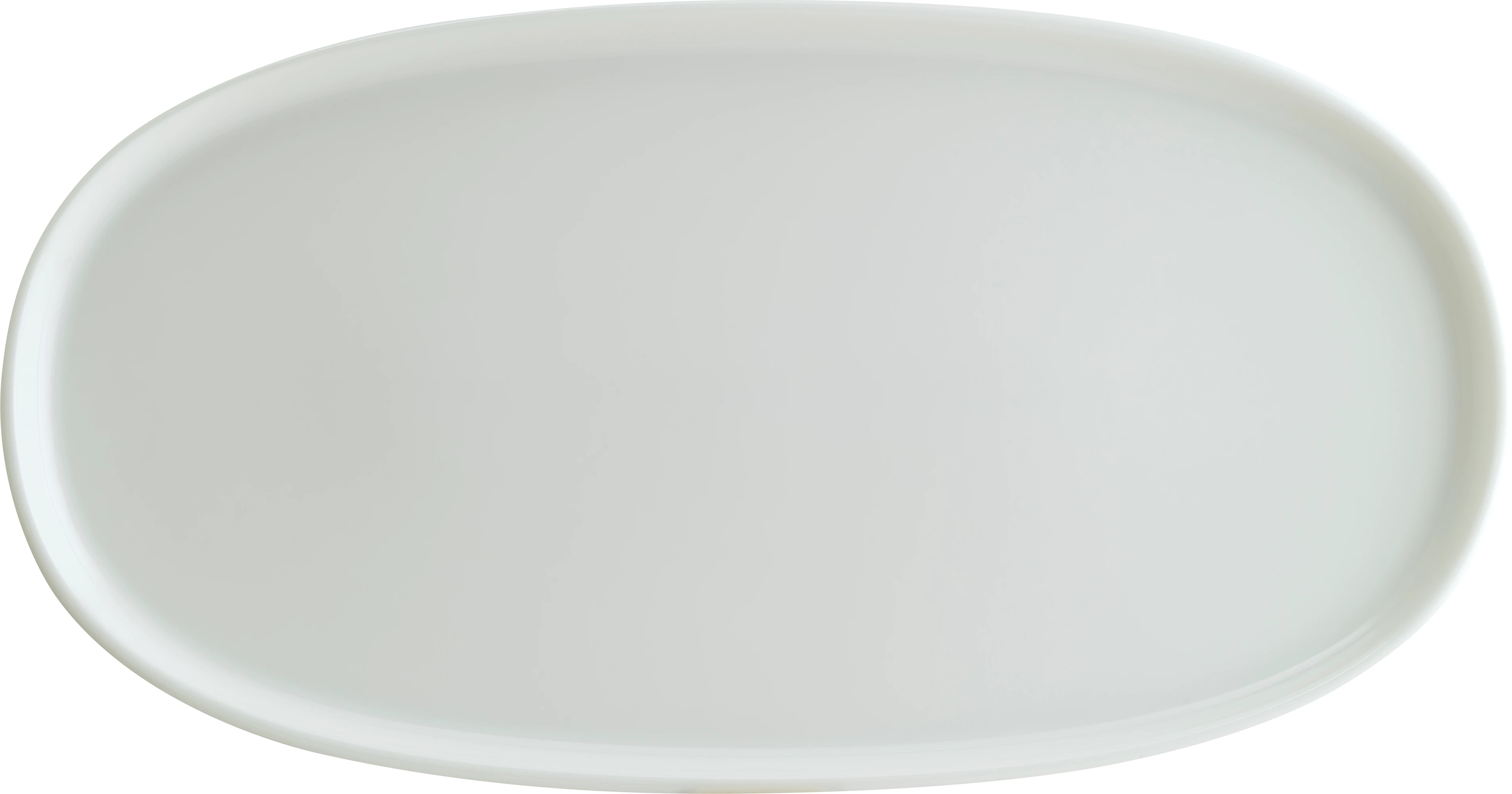 Bonna Hygge oval tallerken/fad, råhvid, 25 x 13 cm