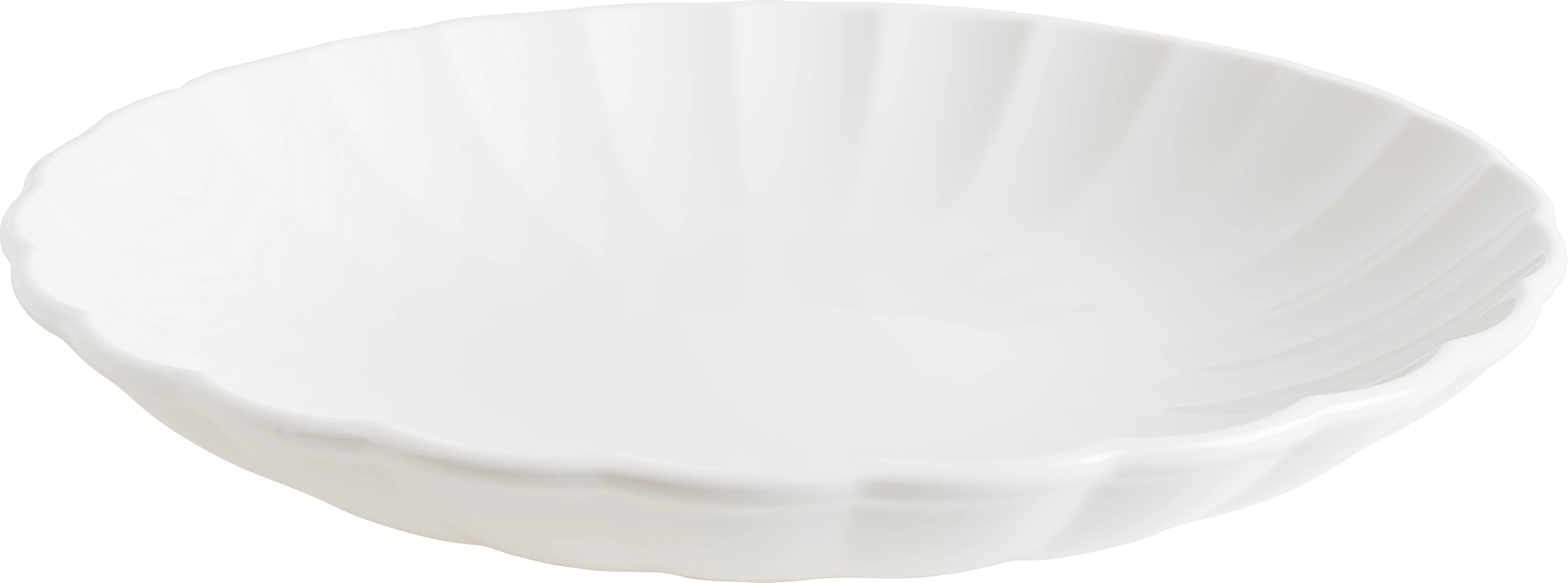 Bonna East dyb tallerken, råhvid, 300 cl, ø25 cm