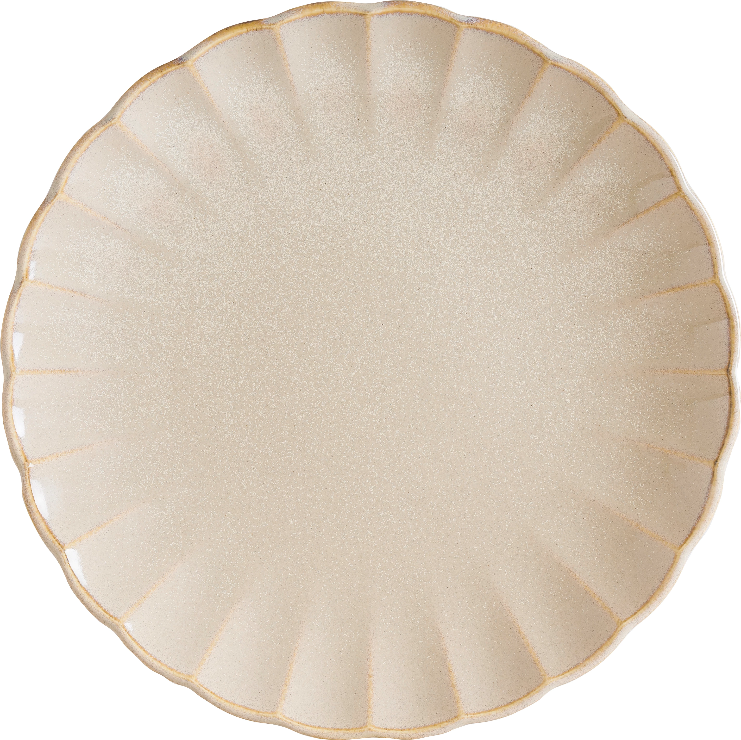 Bonna East flad tallerken, sand, ø27 cm