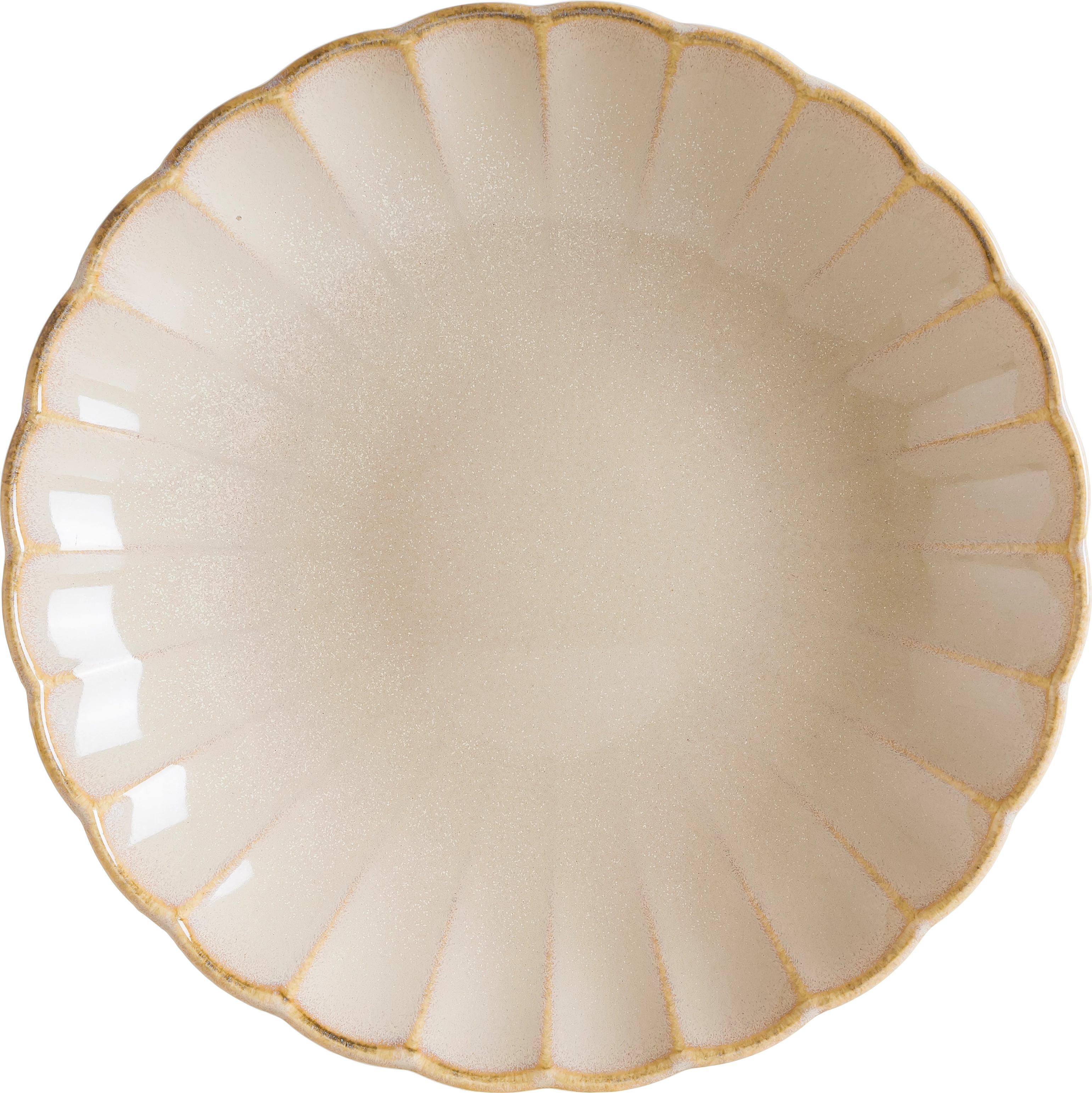 Bonna East dyb tallerken, sand, 300 cl, ø25 cm