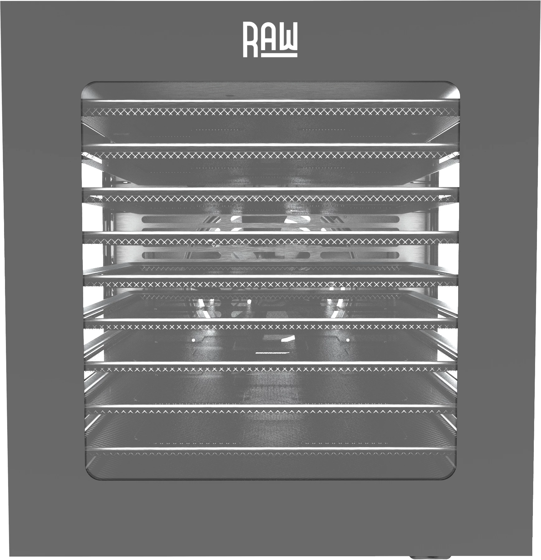 RAW dehydrator med 10 bakker