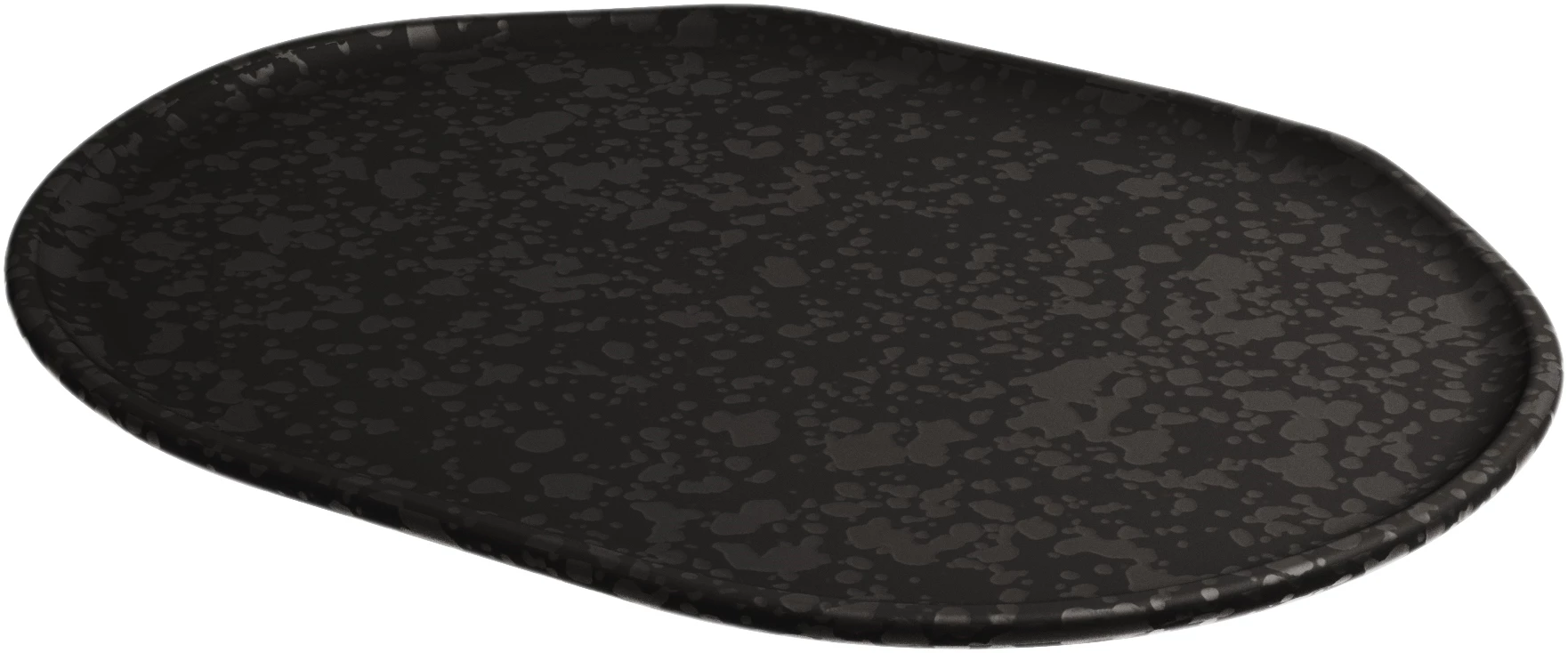 Dalebrook Mineral ovalt fad/tallerken, sort, 30,5 x 22,9 cm