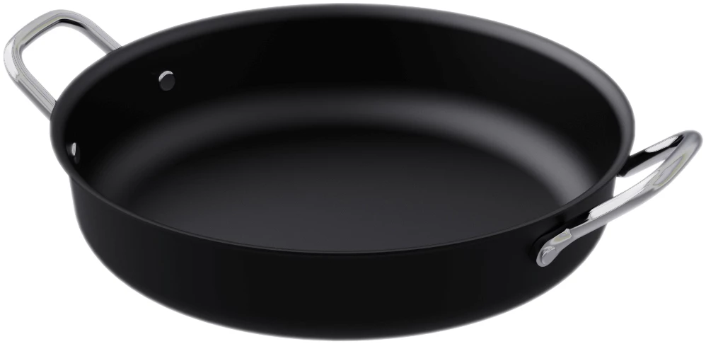Dalebrook Ore Fad med håndtag, sort, ø32 cm