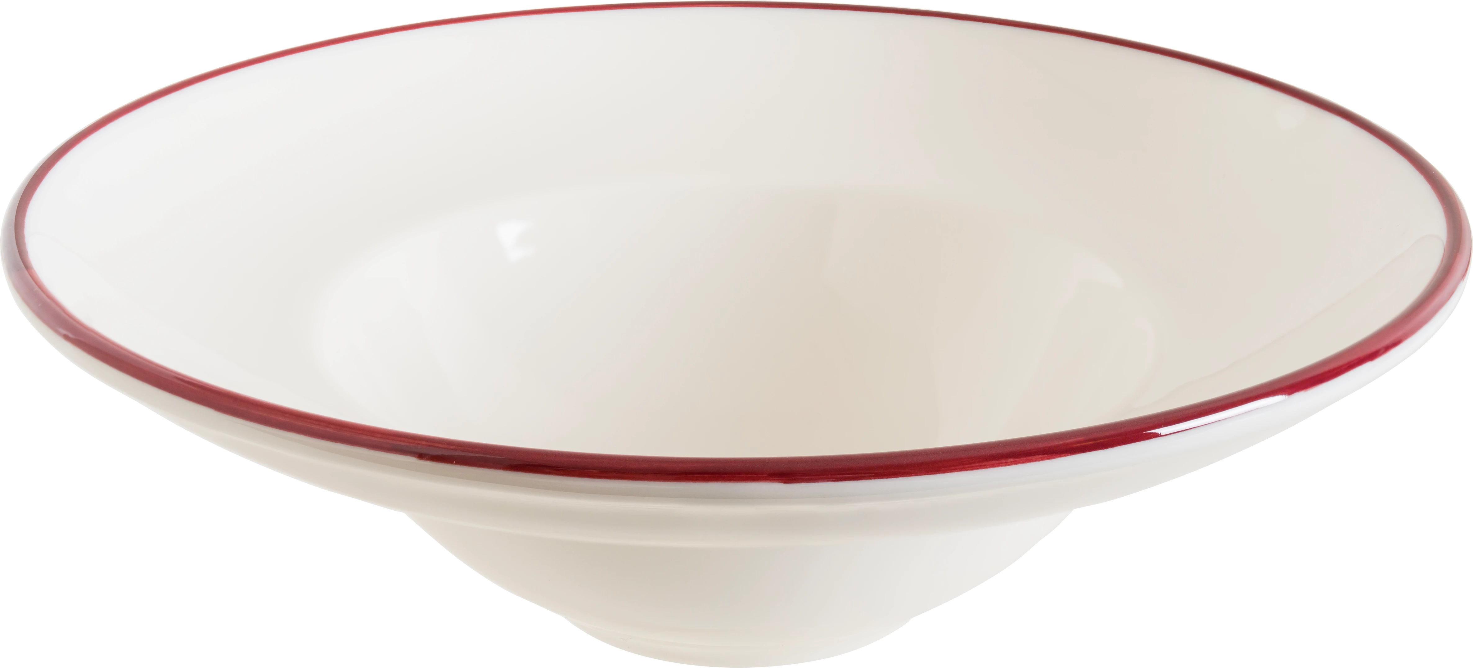 Bonna Linea dyb tallerken, rød, 100 cl, ø23 cm