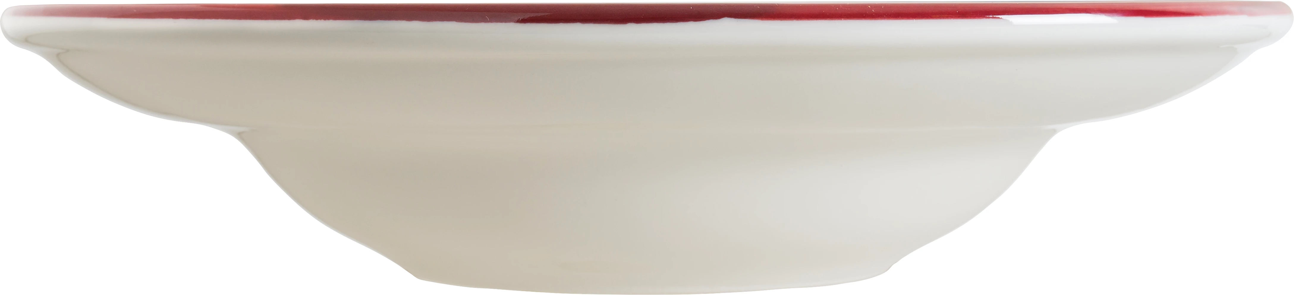 Bonna Linea dyb tallerken, rød, 400 cl, ø27 cm